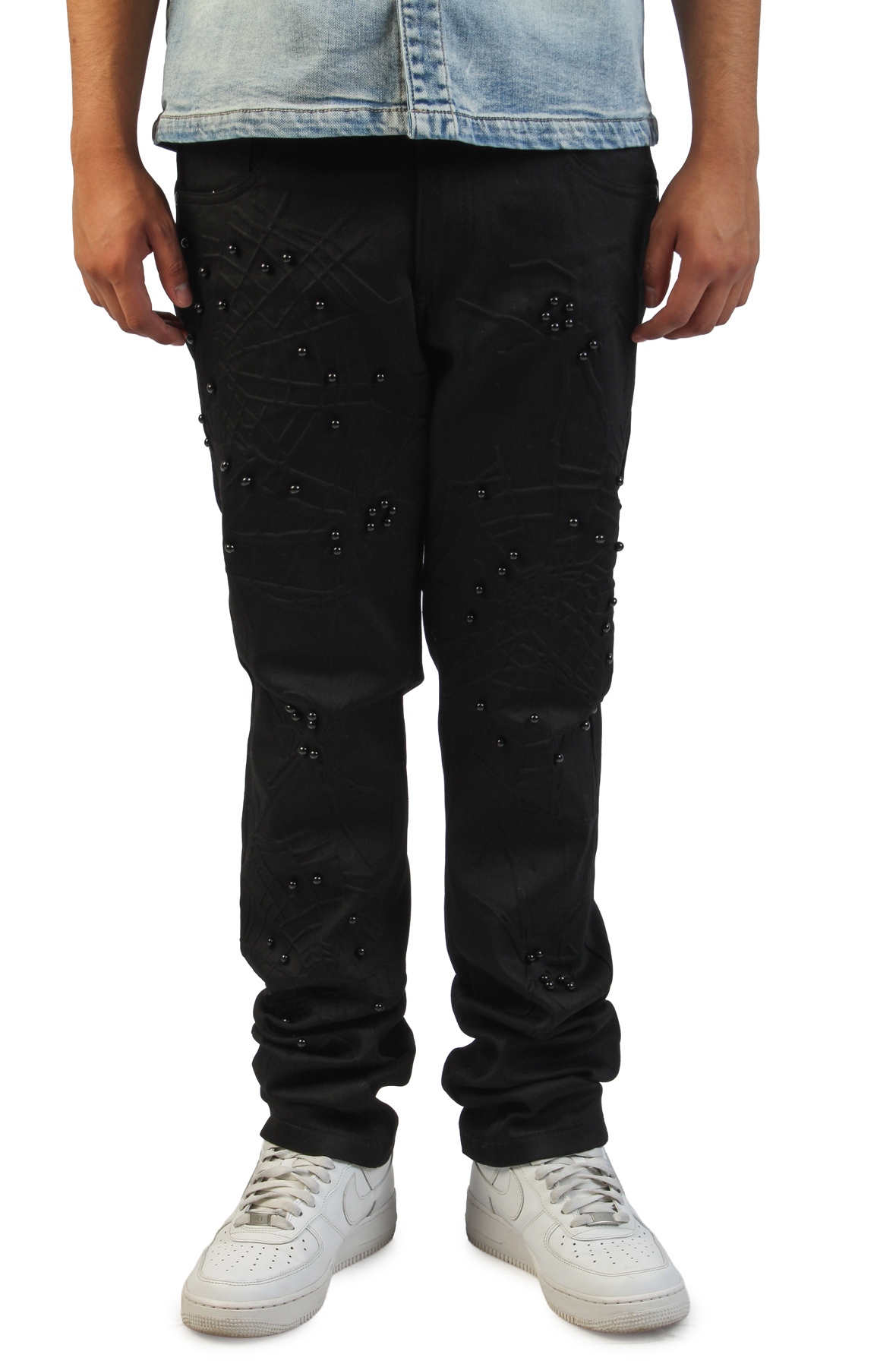 PUBLIK Estonia Pearl Jeans KD2608-BLK - Shiekh