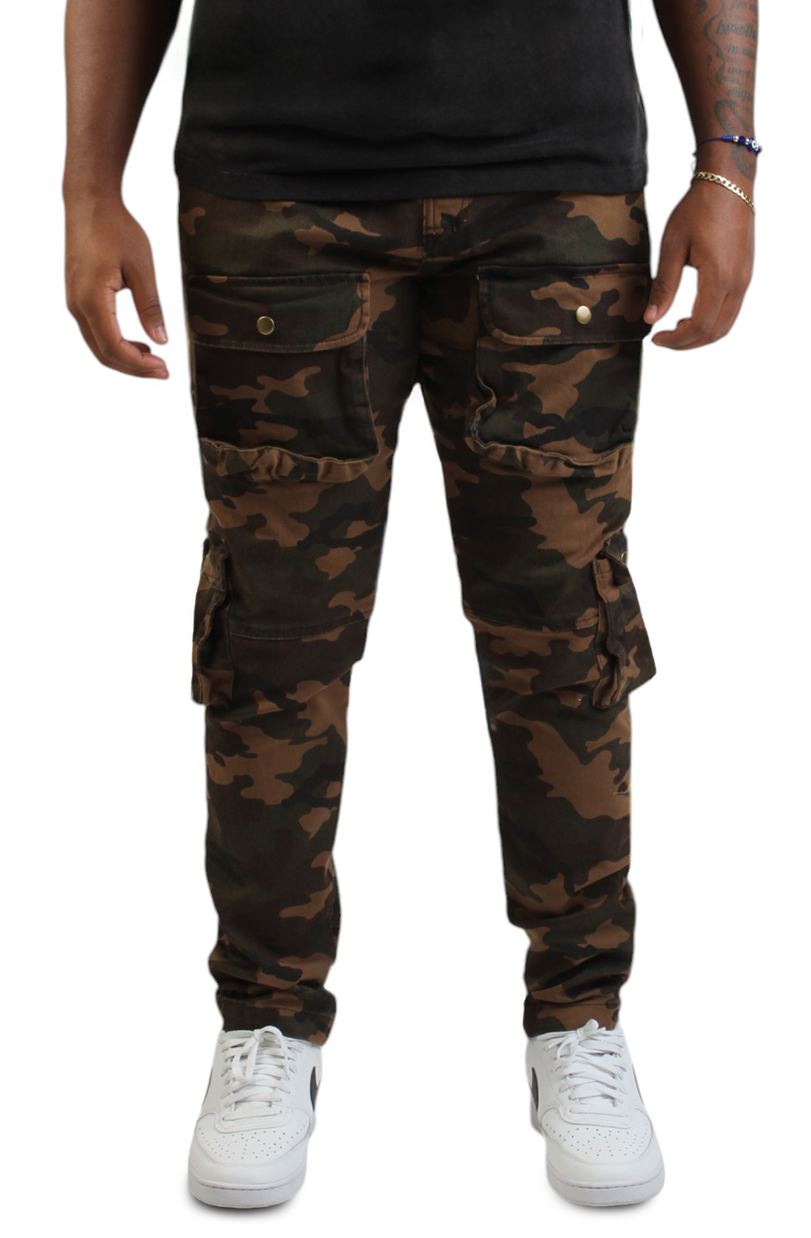 ◆BADBLOOD◆ Low Edge Convex Jogger Light Camo w-pts25-018 Joggers from Better Bodies – Get your pair of Tapered