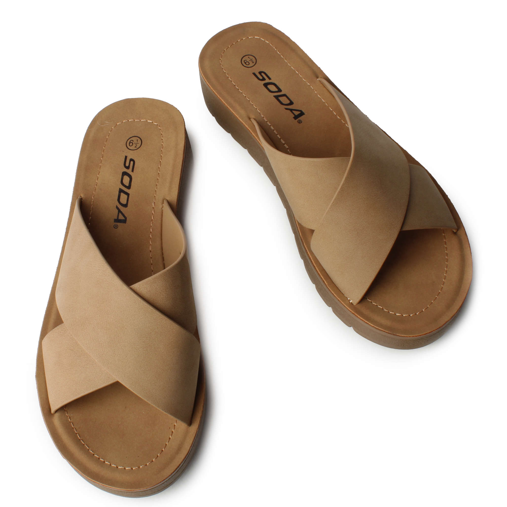 Lucy-S Criss Cross Sandal Camel