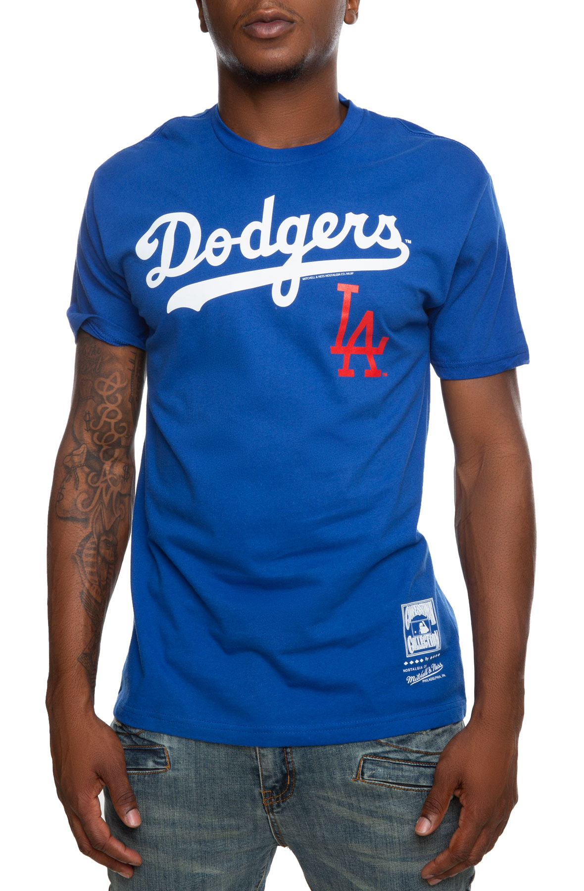 MITCHELL AND NESS Los Angeles Dodgers Tee BMTRMO19467-LADWHIT - Shiekh
