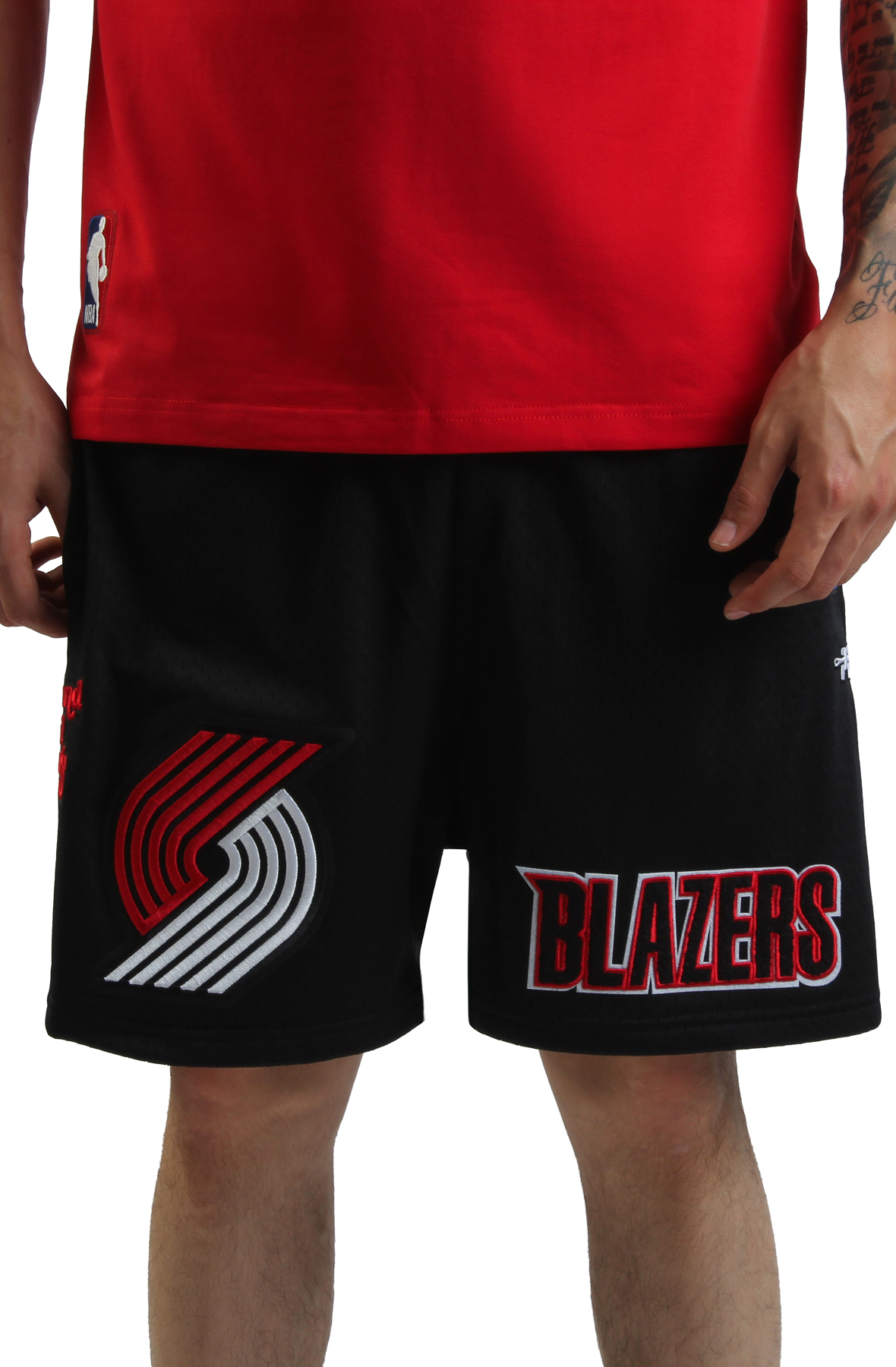PRO STANDARD NBA Trailblazers Souvenir Mesh Shorts BPT3515868-BLK