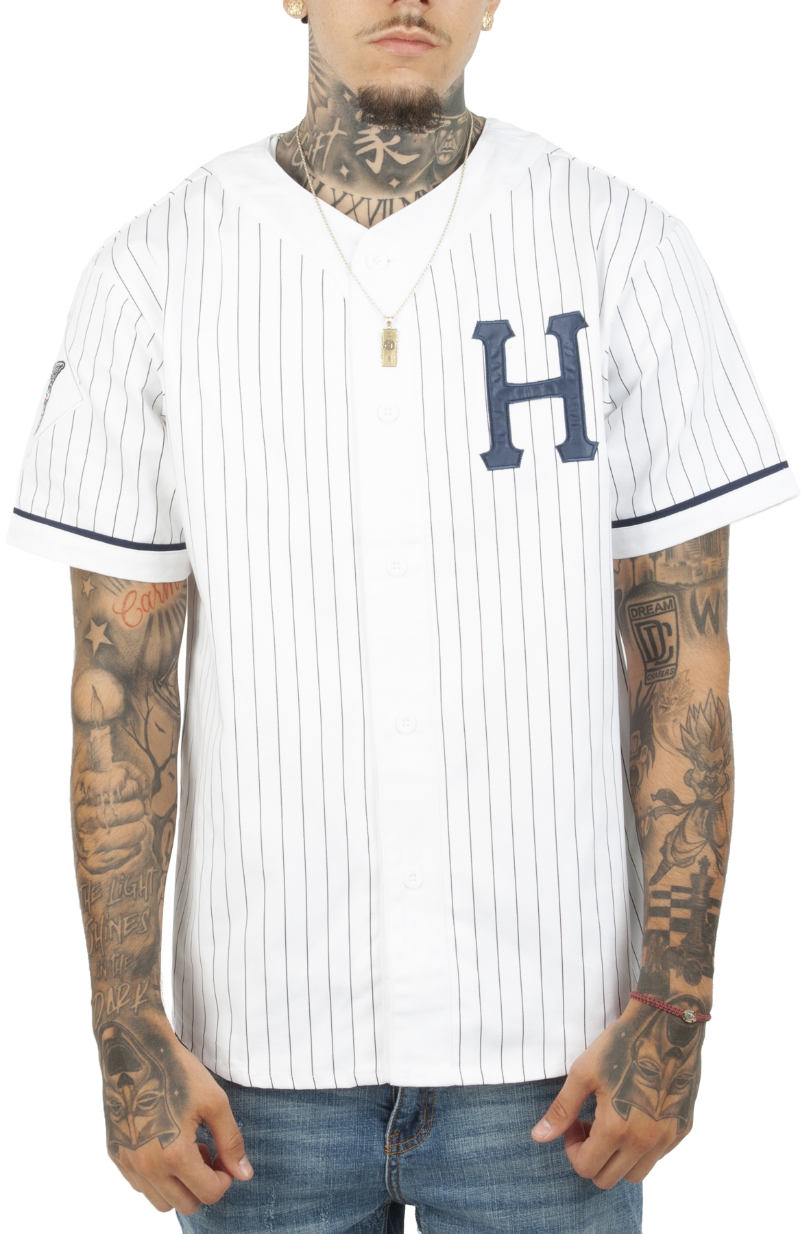 Huf Bronx Henley Shirt - White