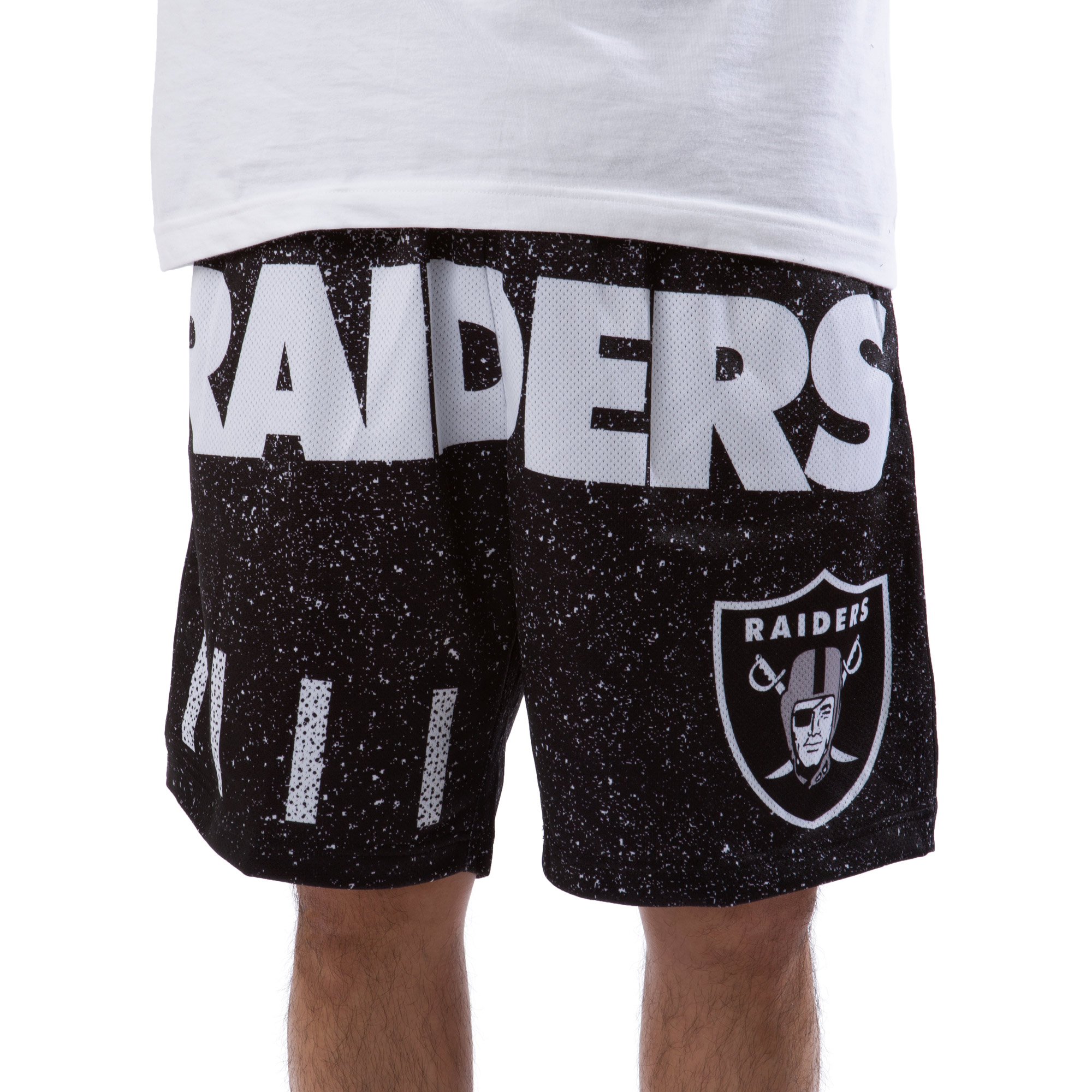 Lids Las Vegas Raiders Mitchell & Ness Jumbotron 2.0 Sublimated Shorts -  Black