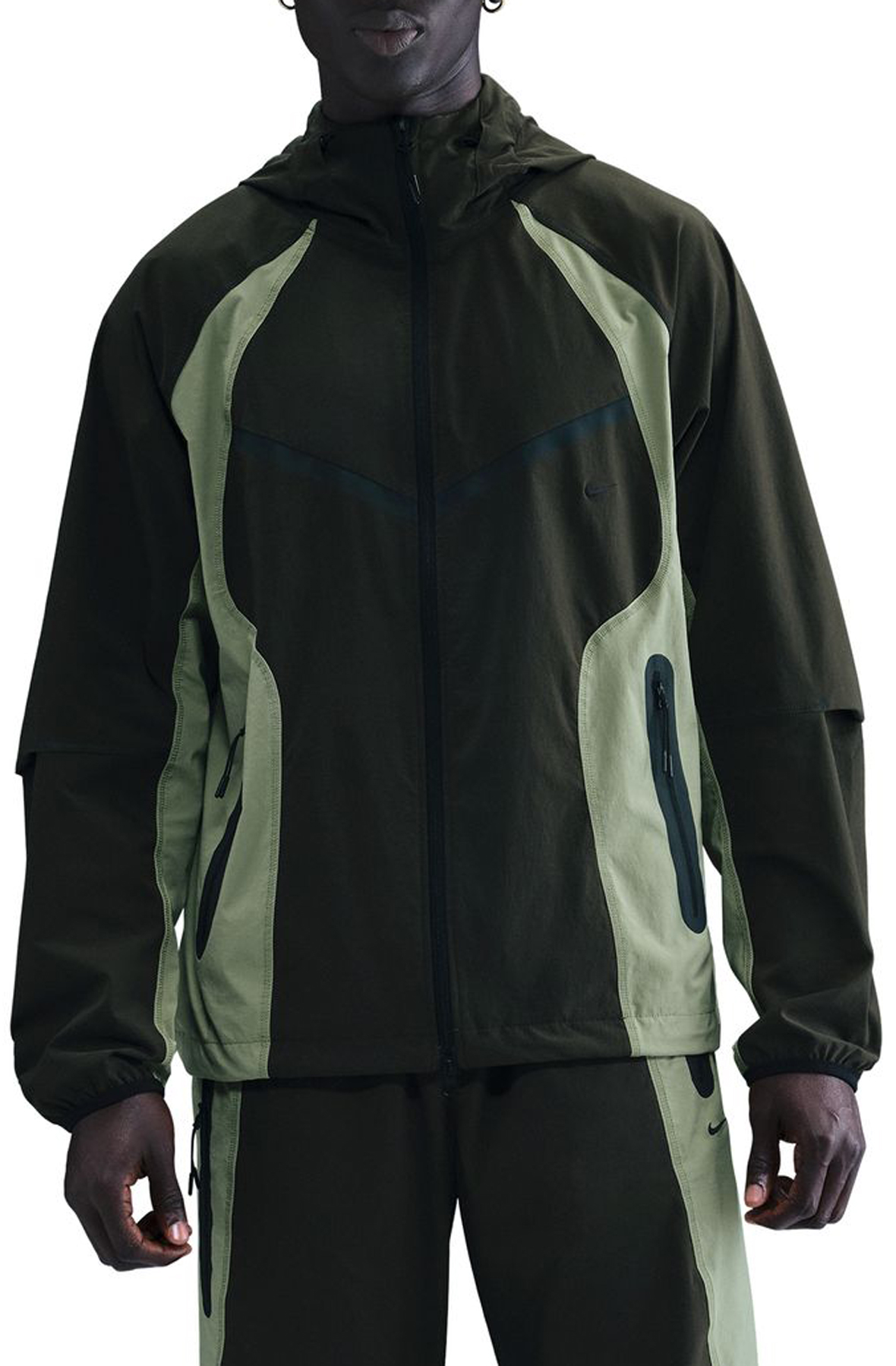NIKE シールドテックジャケット NIKE Tech Dri-FIT Woven Color-Block Windrunner Loose Jacket IH8461