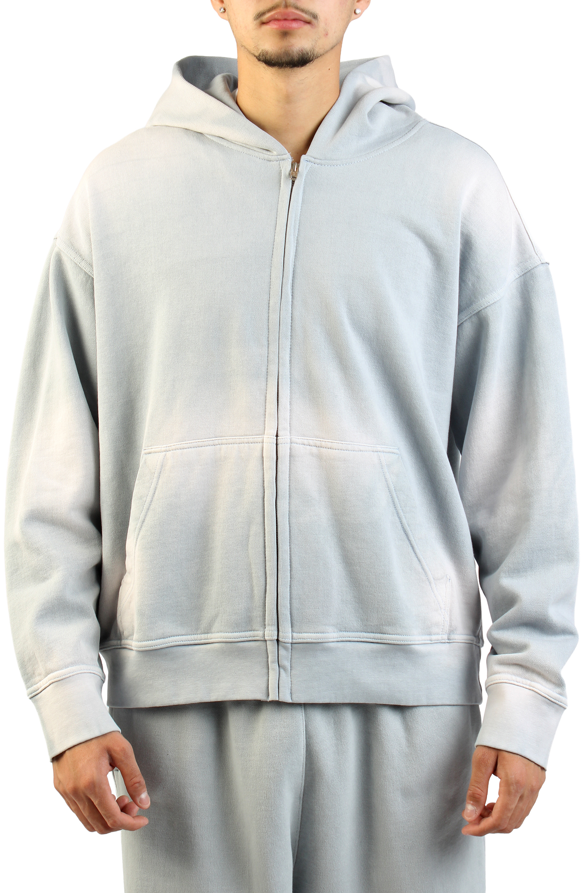 FAIRFAX ART DEPARMENT Coupe Zip-Up Hoodie COUPEHOODSP26-SMOKE - Shiekh