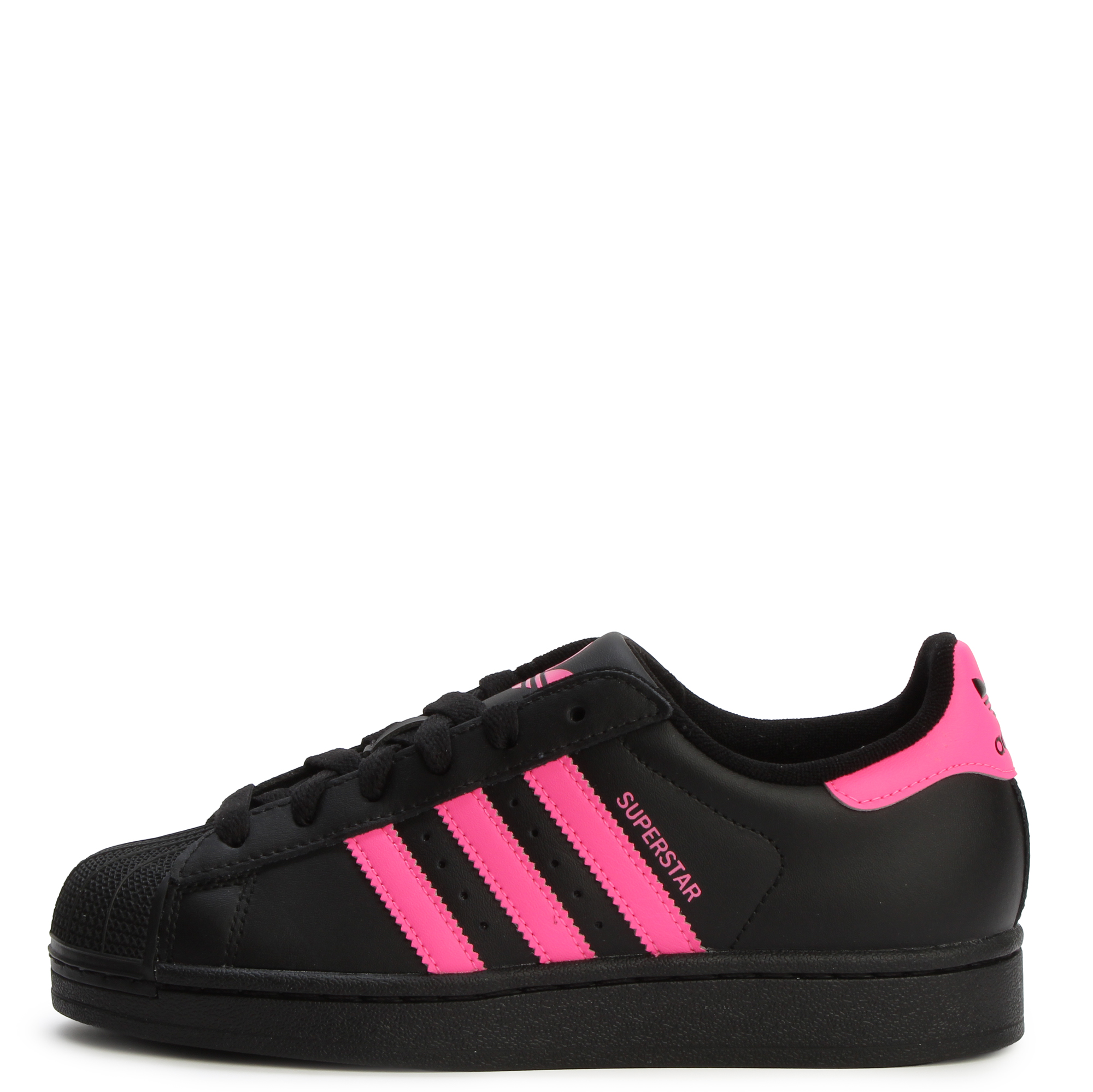 Adidas Grade School Superstar II Core Black Lucid Pink