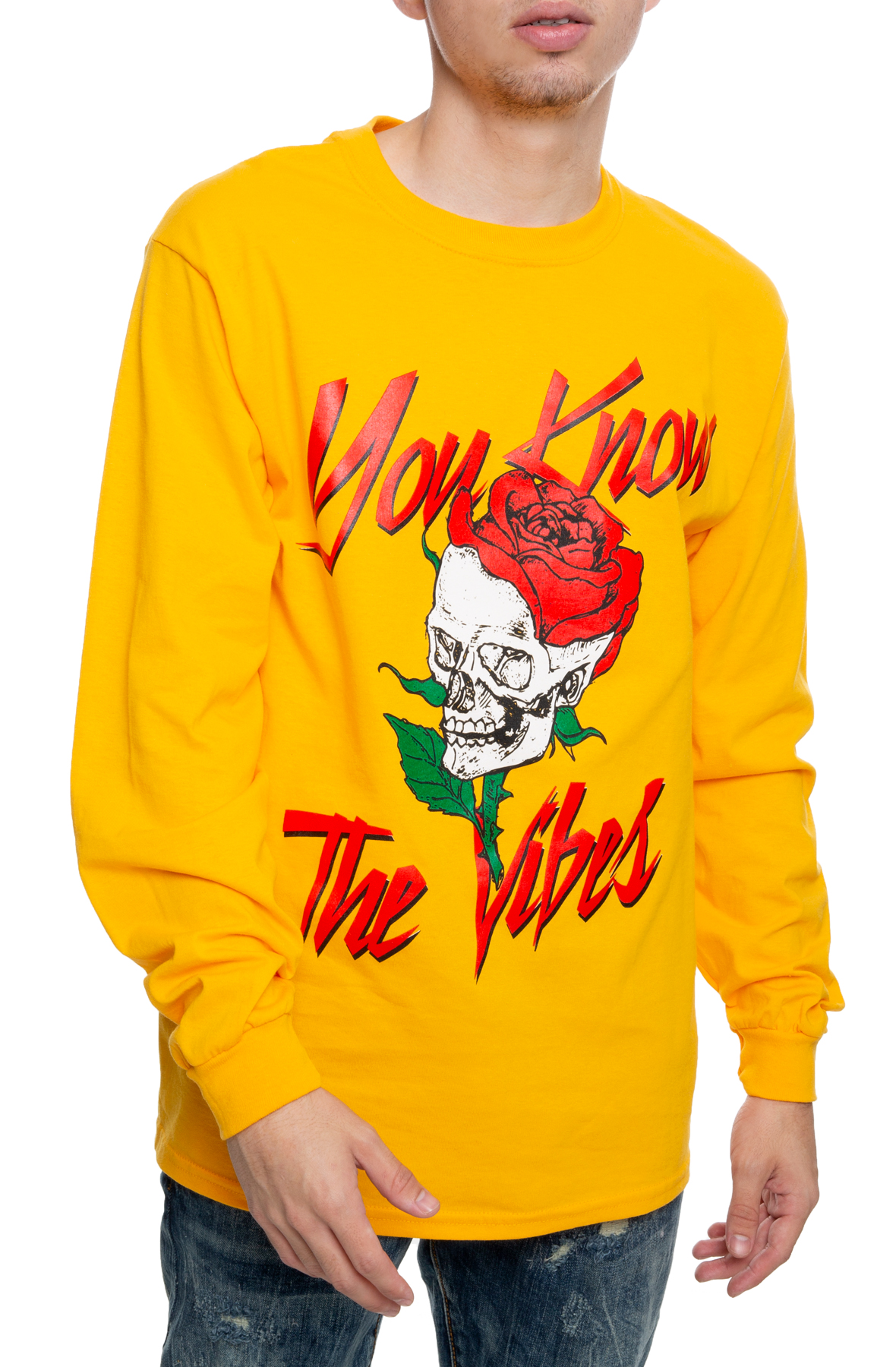 Vibes Long Sleeve TeeGold
