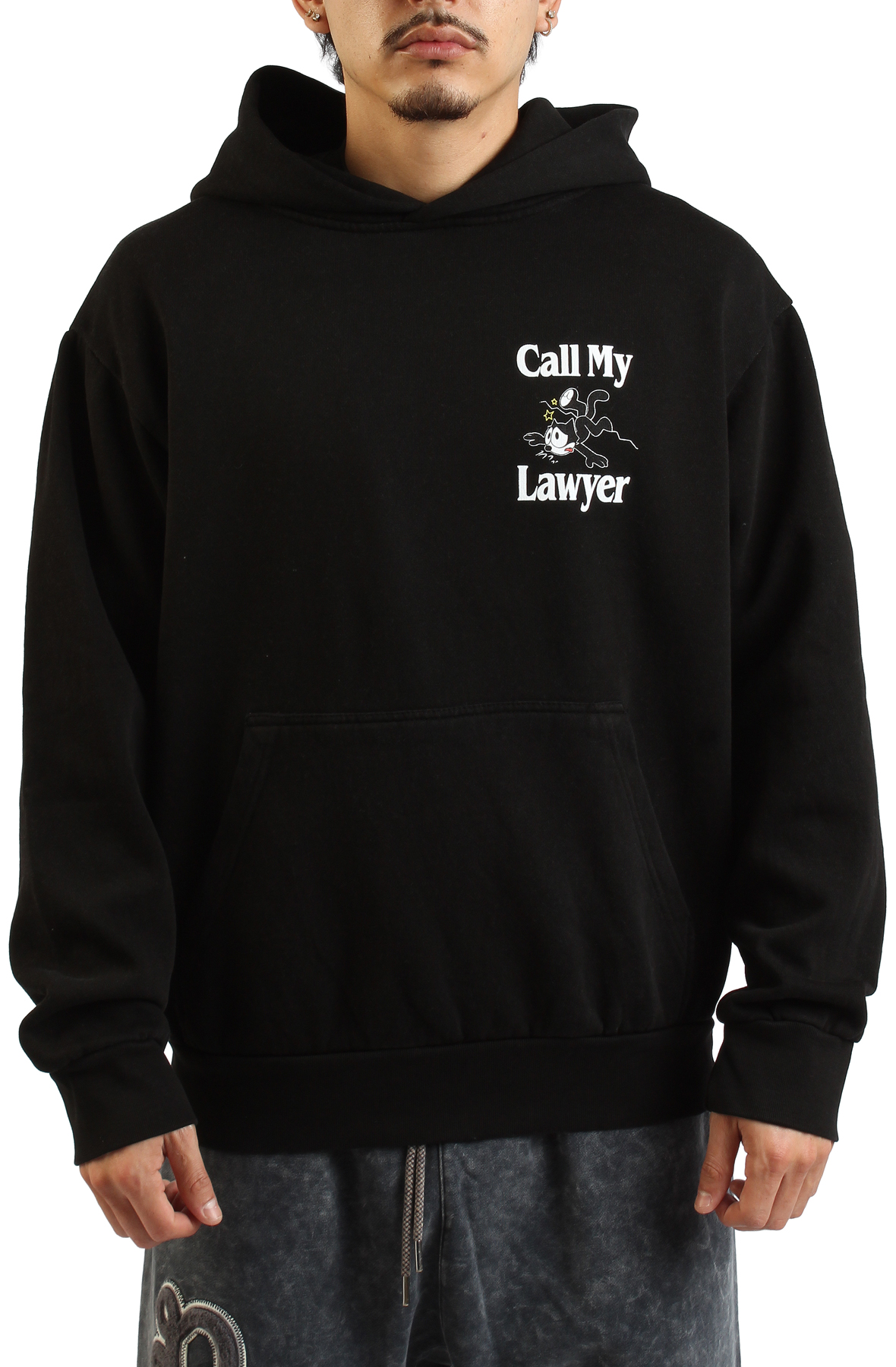 MARKET Felix The Cat Call My Lawyer Hoodie MKT25FW-HD0560BLK - Shiekh