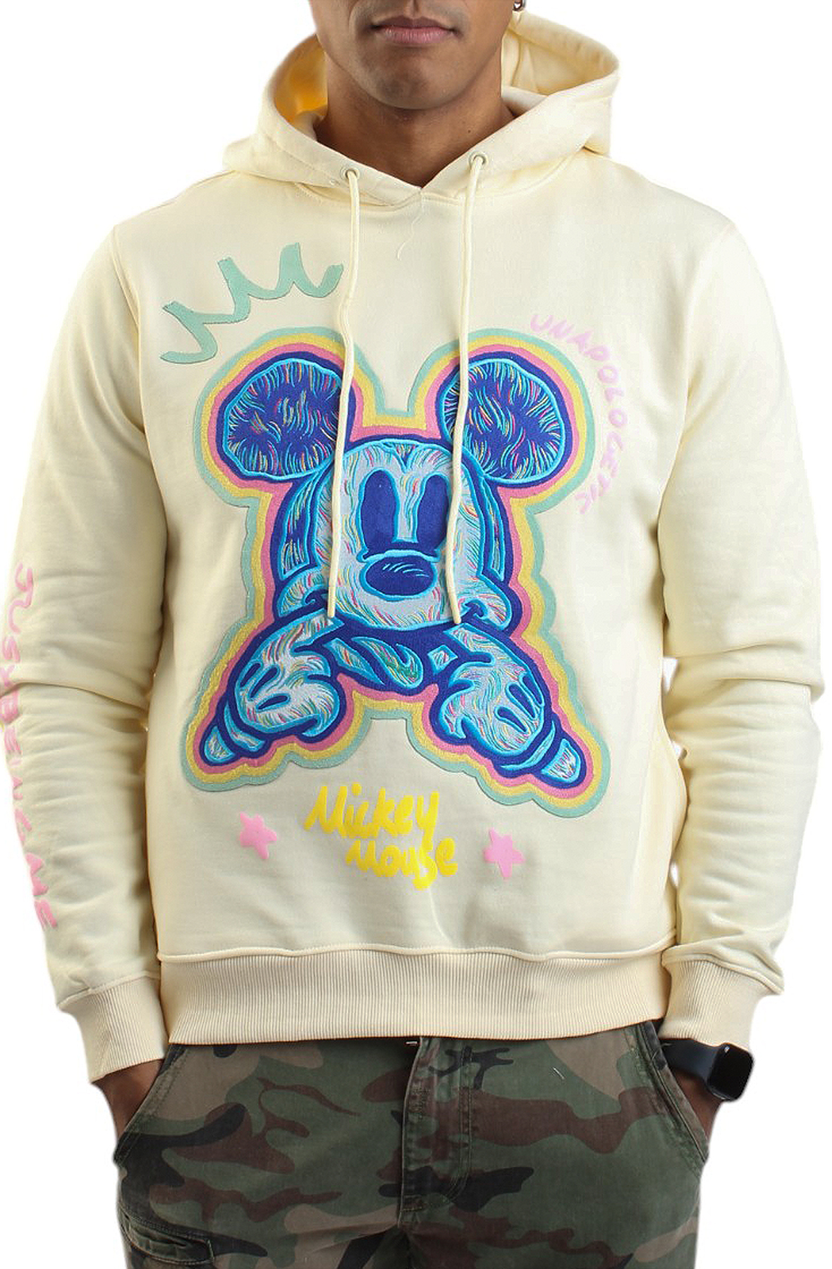 MAXIMA Men's Mickey Mouse Scribble Pullover Hoodie MY50181