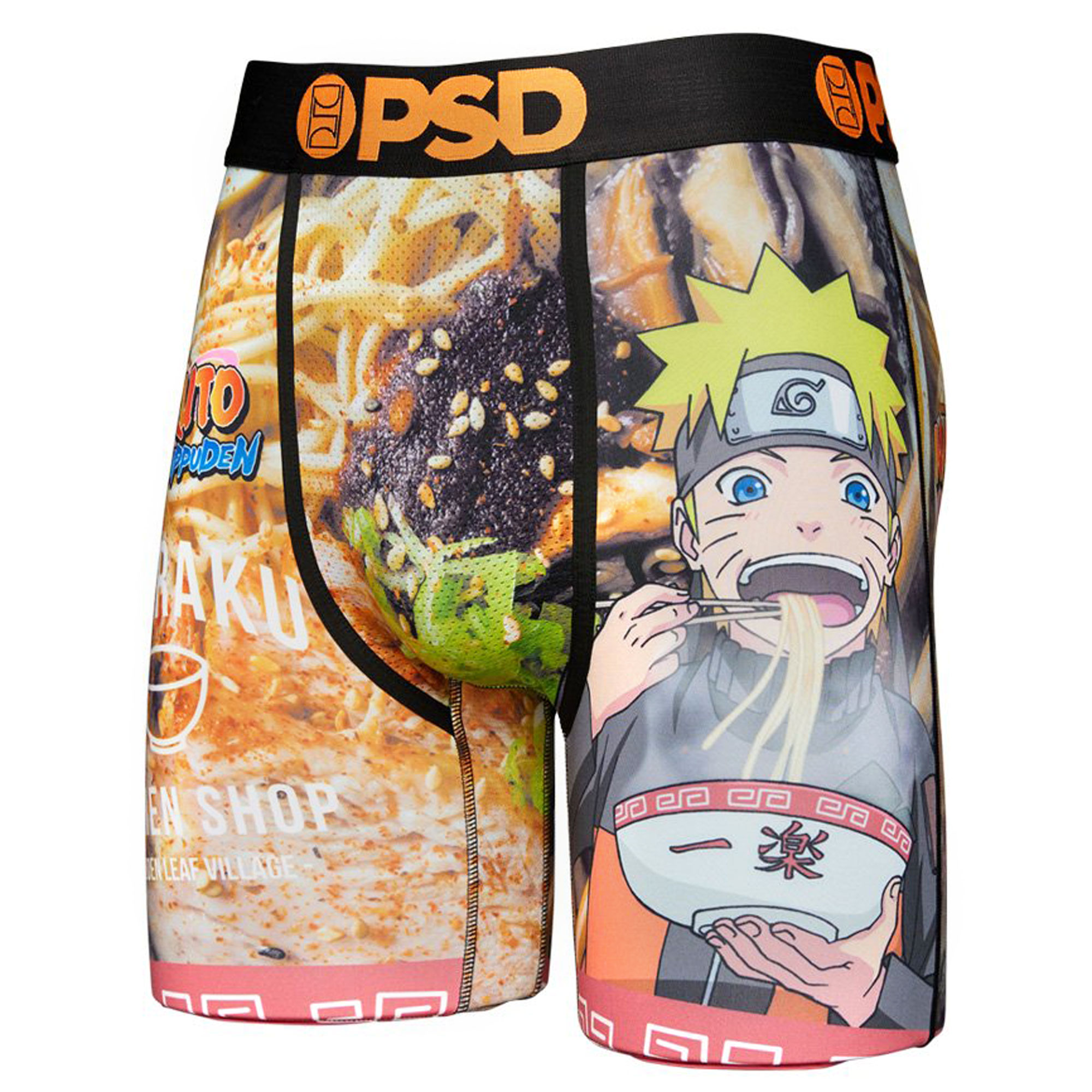 Bioworld Naruto Shippuden Boxers Men's Ichiraku Ramen Noodle Soup Boxer Briefs  Underwear