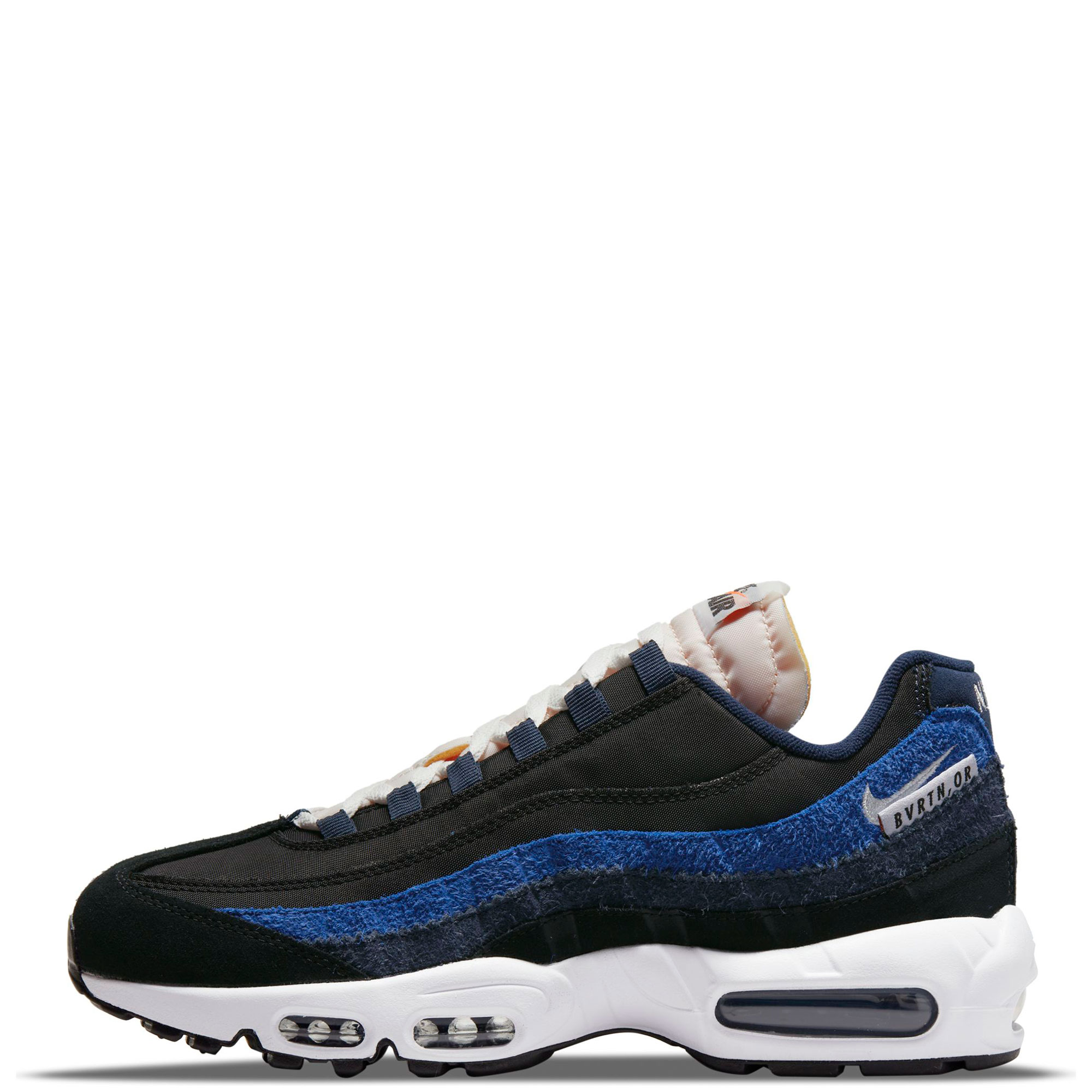 Nike air max 95 midnight navy/pure platinum grade school boys' shoe best sale