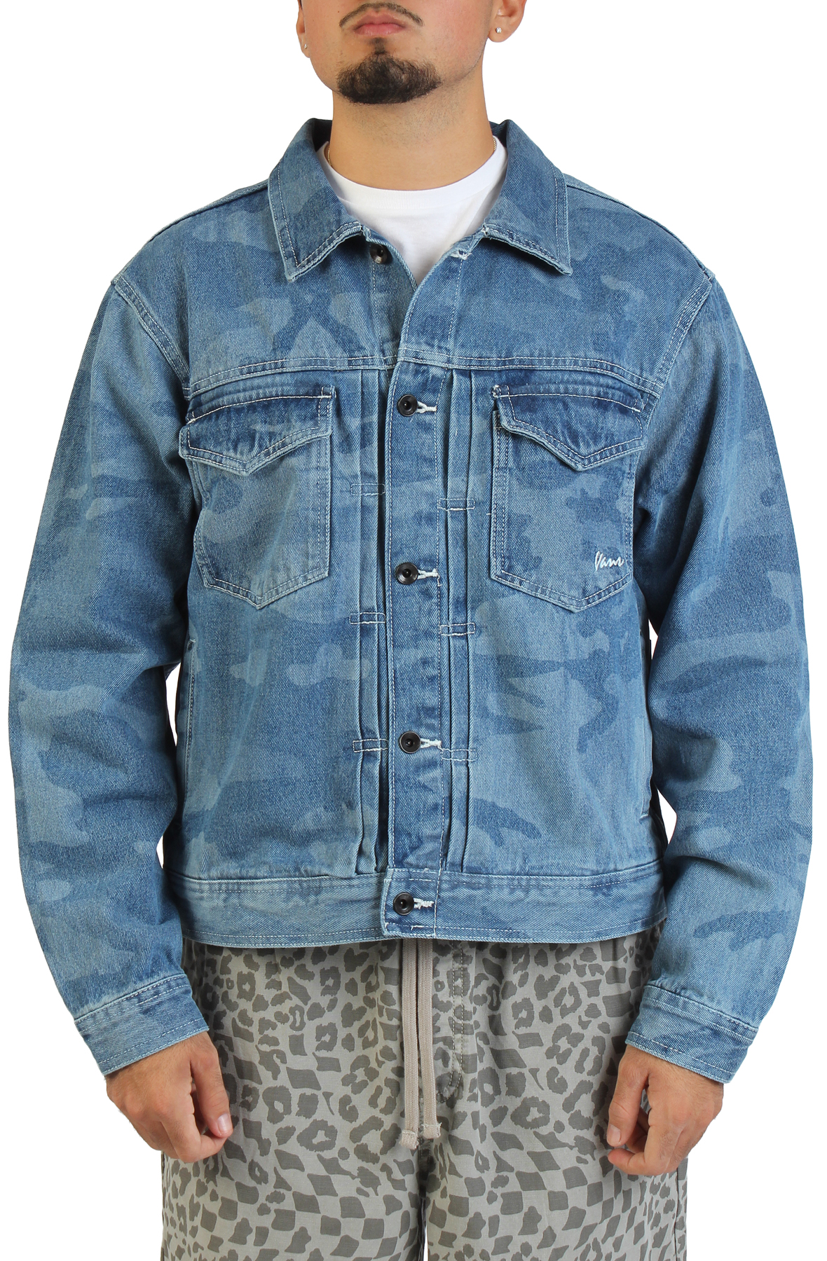 Men Denim Trucker Jacket Stonewash Blue Jackets XL Stonewash Blue