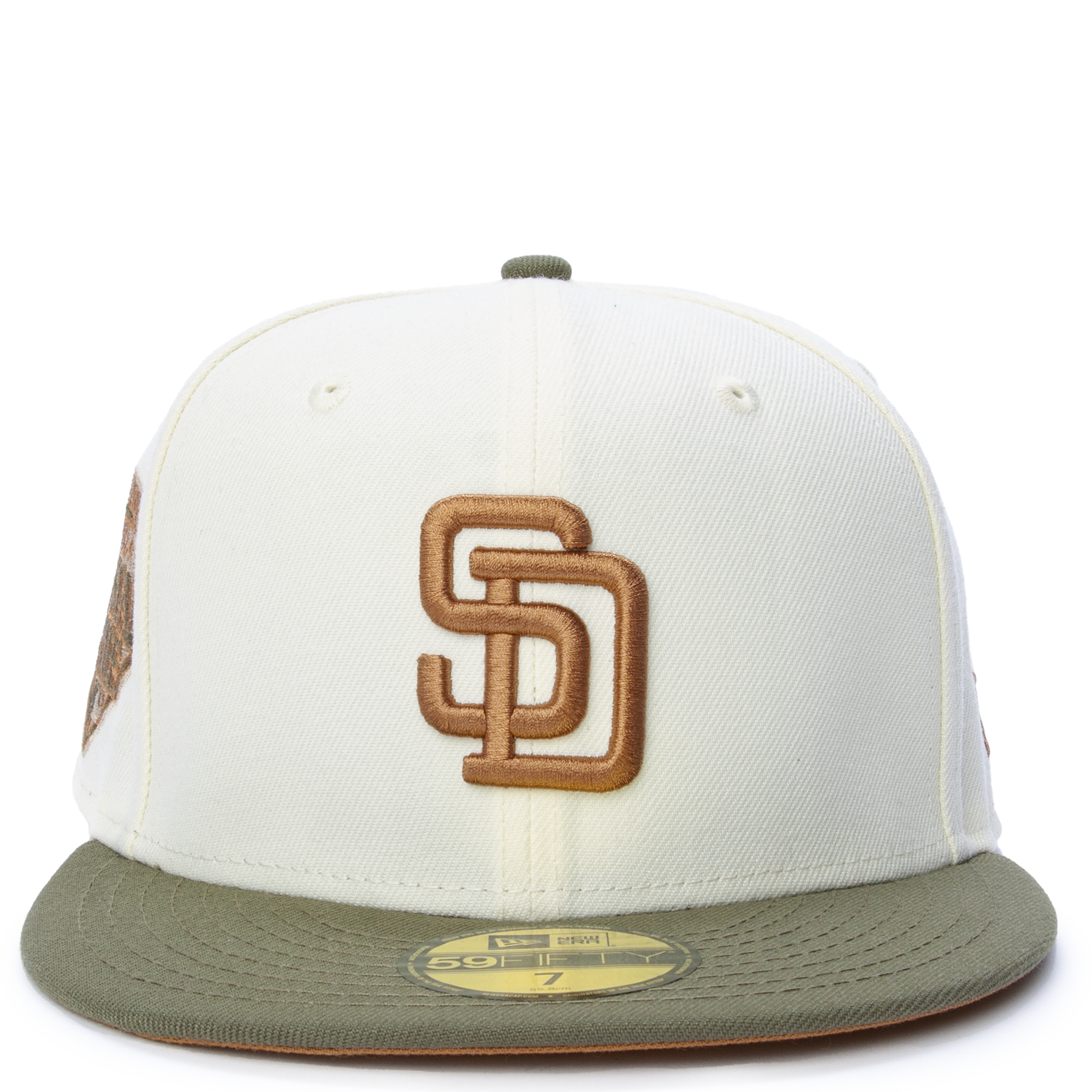 New Era San Diego Padres 1992 ASG Decades Men's Fitted Hat off-white-Brown Chrome Gold / 7 1/4