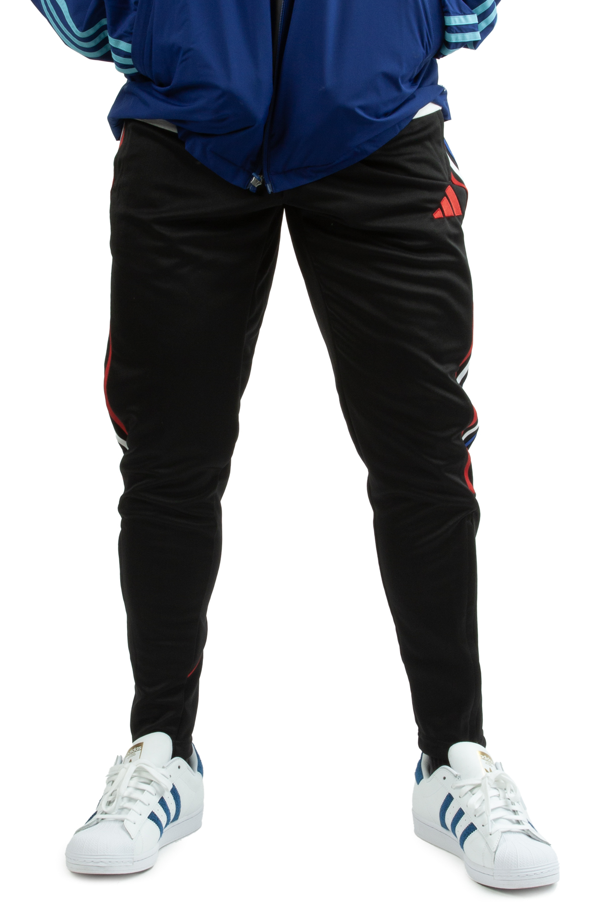 adidas Women's Tiro 21 Track Pants, Black/White/Vivid Red, X-Small