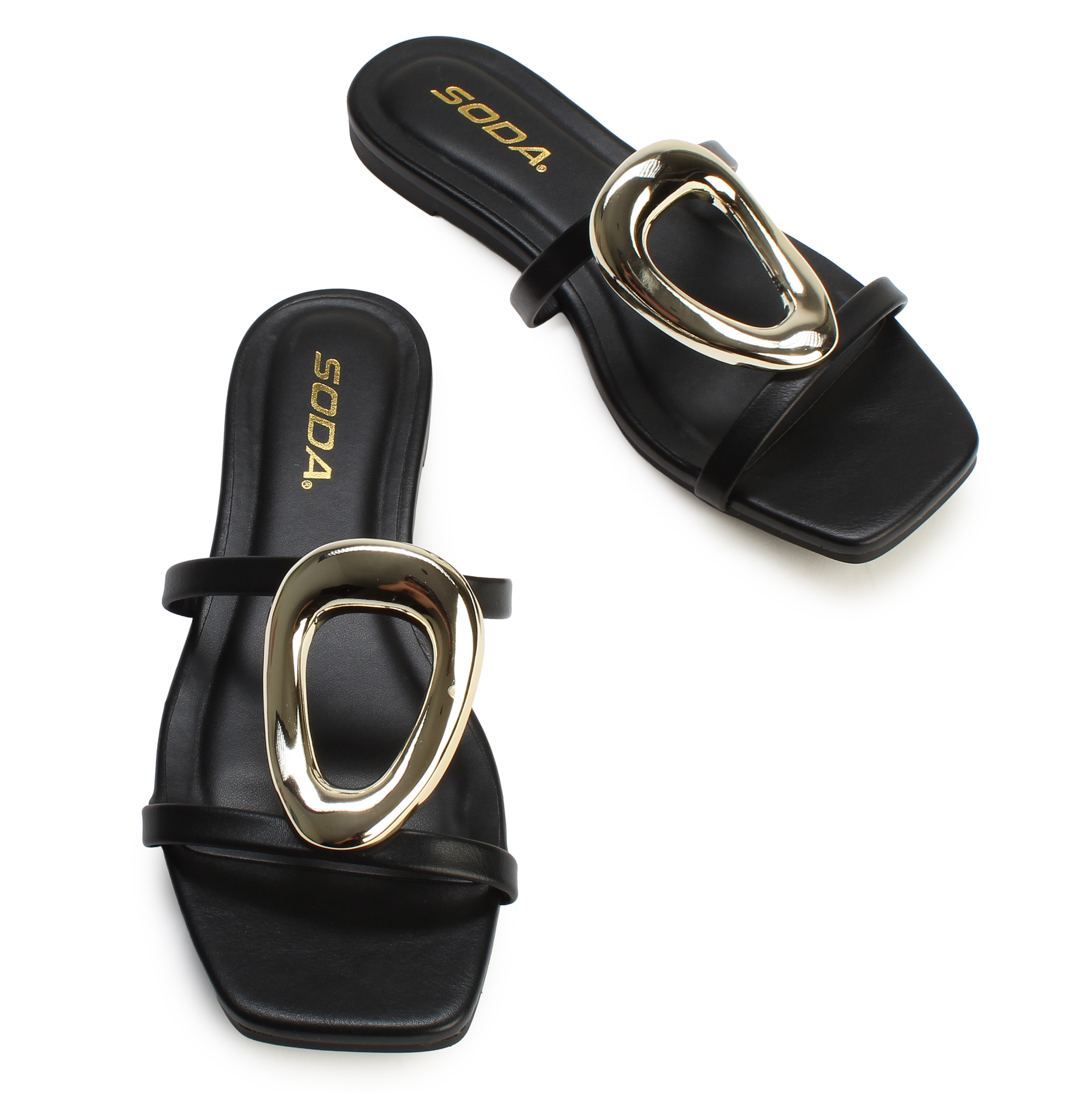 FORTUNE DYNAMICS Distant Slip On Sandal FD DISTANT-S-BLK - Shiekh