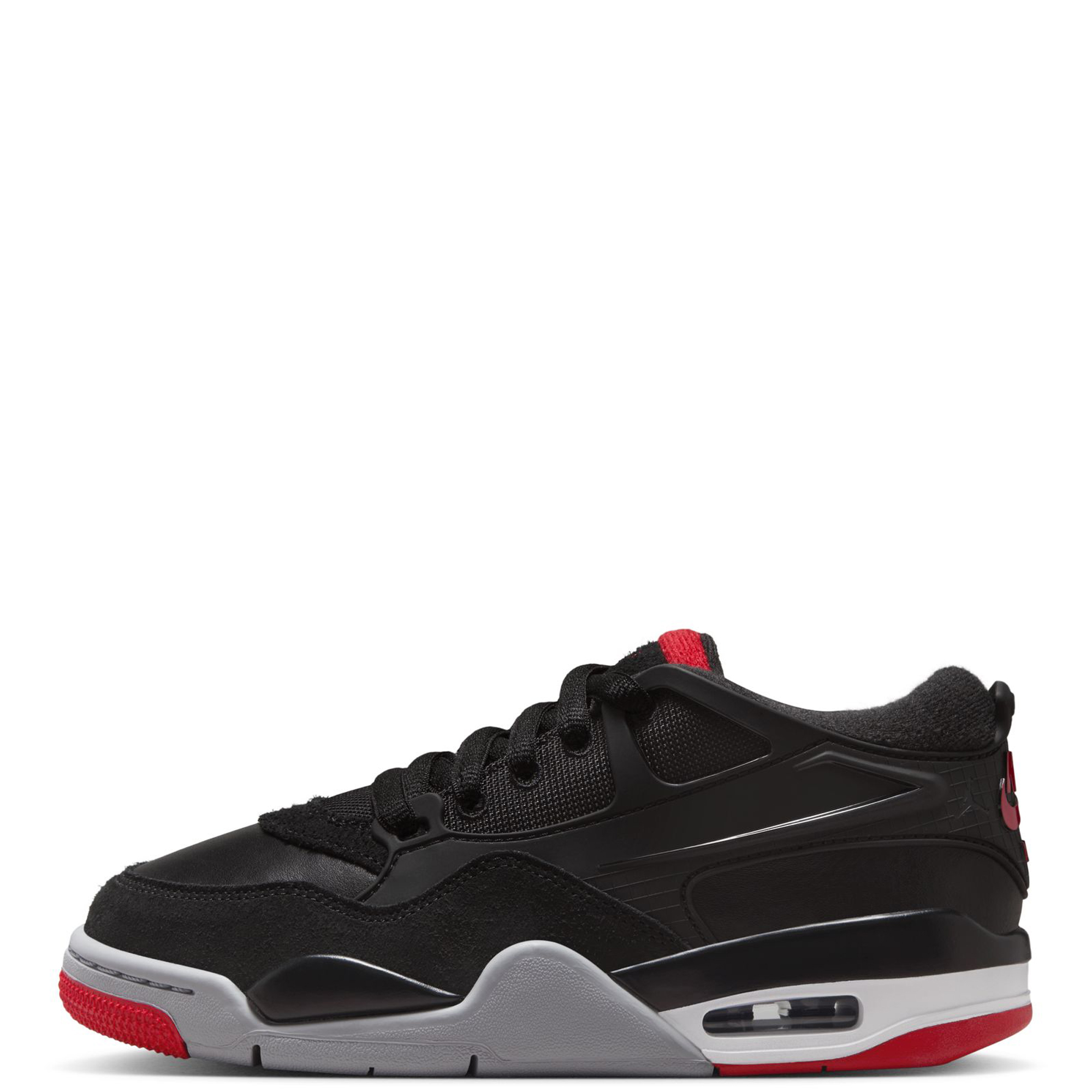 Air Jordan 4 RM Black Wolf Grey Varsity Red White FQ7939-061 Men’s Size 9.5 Jordan Air Jordan 4 RM Mens Lifestyle Shoes Black Varsity  main image 4