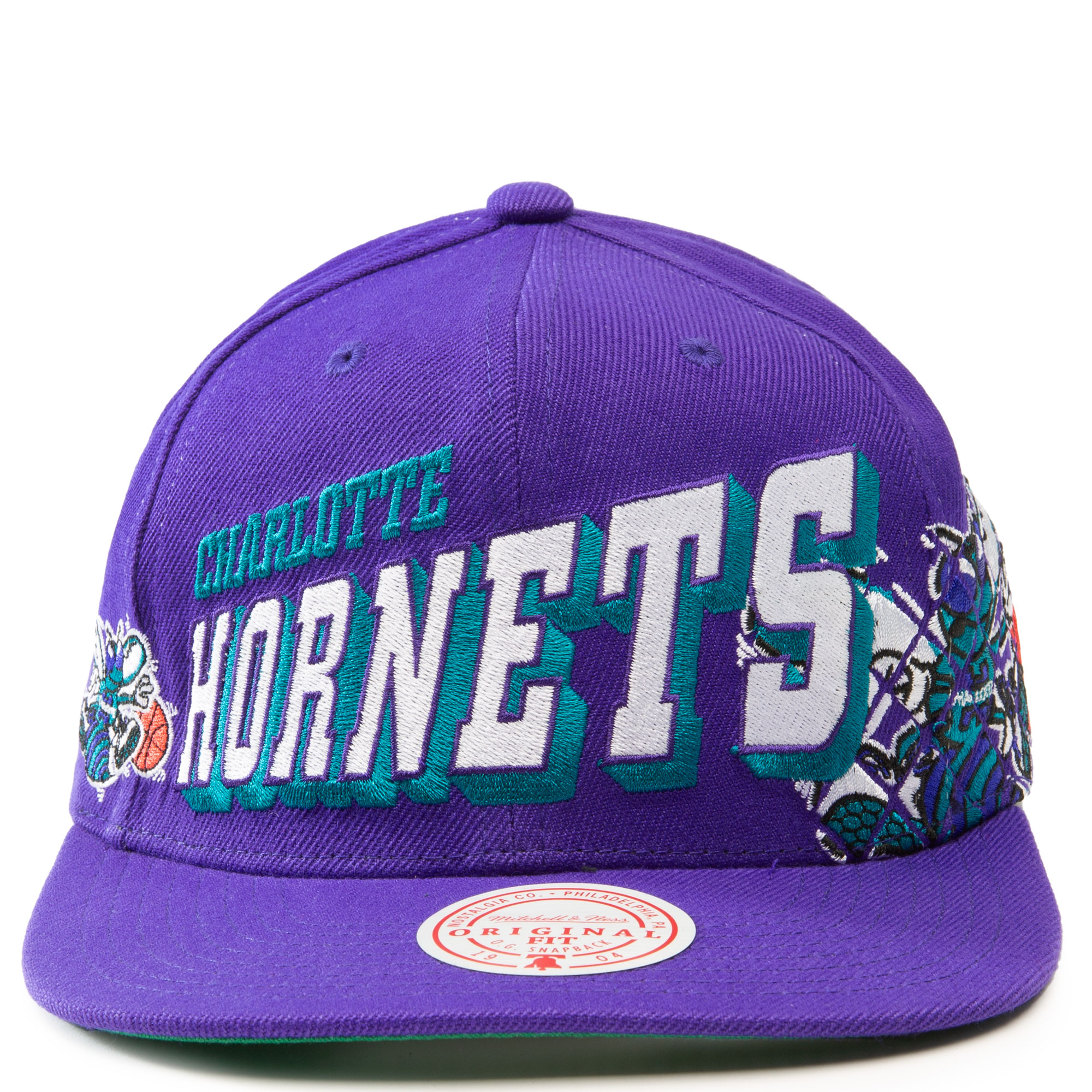 Mitchell & Ness Charlotte Hornets All Star Color Snapback Hat Adjustable  Cap HWC - Teal/Purple at  Men’s Clothing store