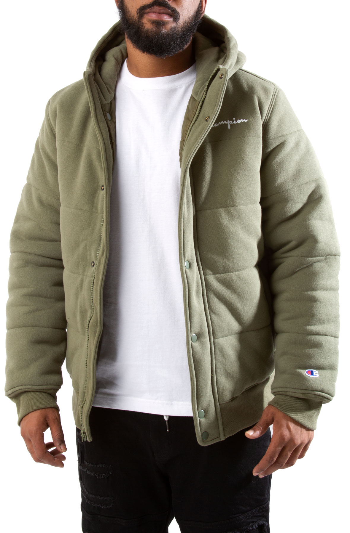 Champion puffer bomber jacket sale