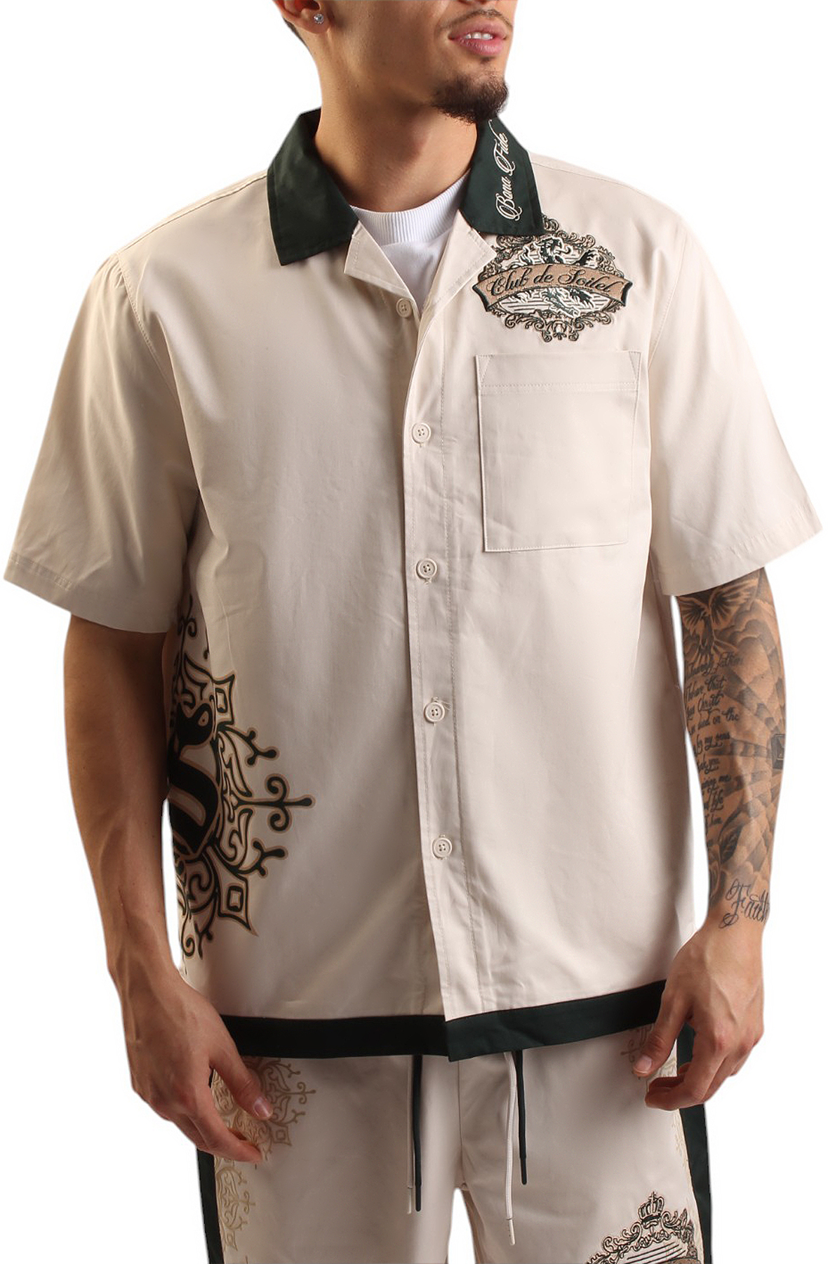 SMOKE RISE Club Soleil Camp Shirt WH25289SK-SCA - Shiekh