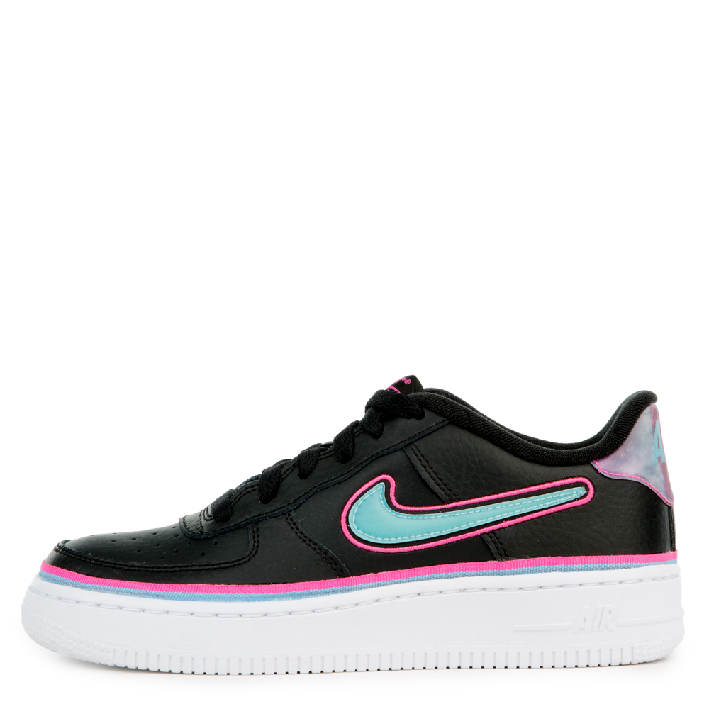air force 1 low sport nba black blue gale laser fuchsia