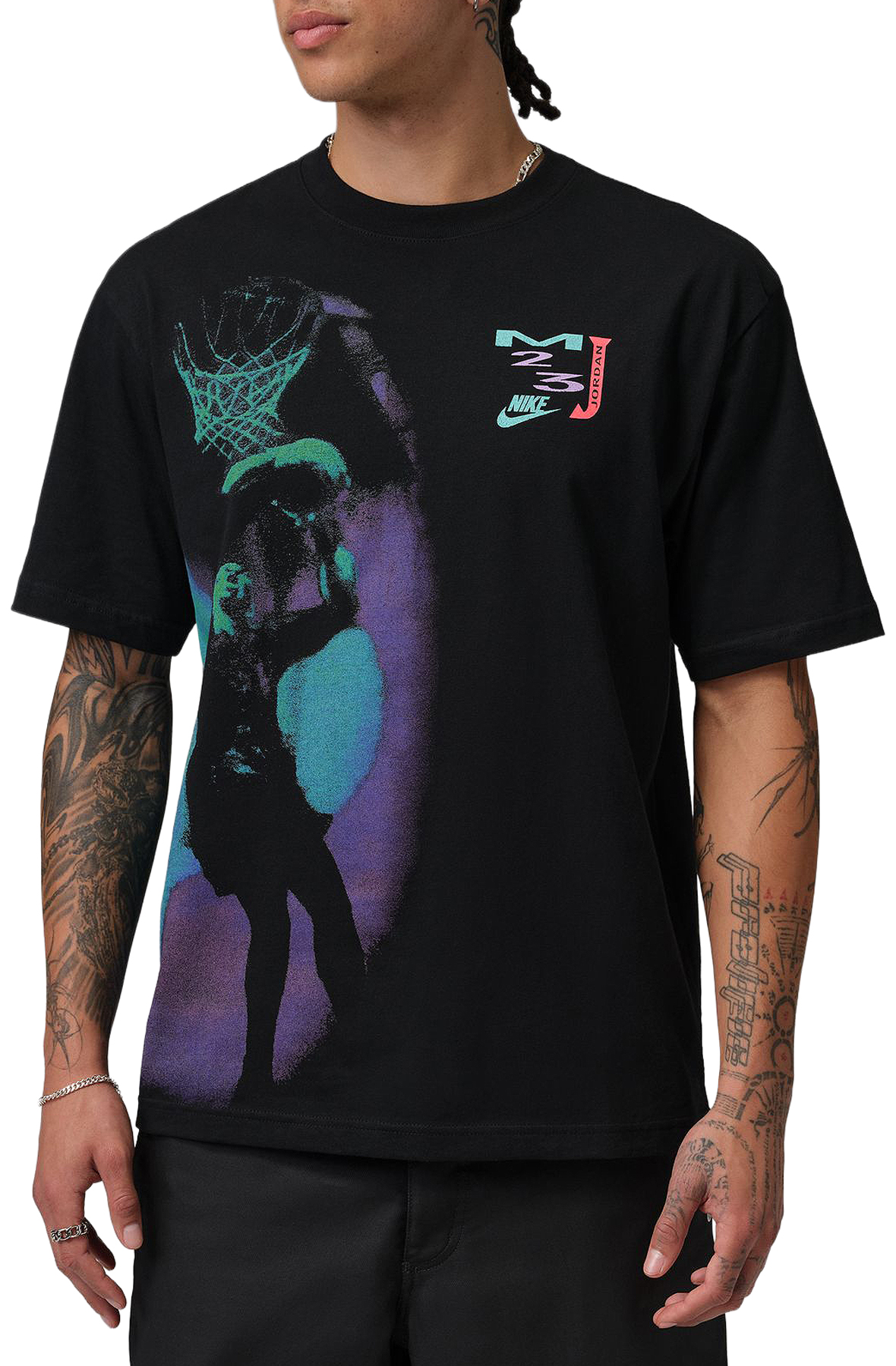 ※プリ子※SCRT × AKIRA フットボールシャツ M JORDAN Brooklyn T-Shirt IF3038 010 - Shiekh