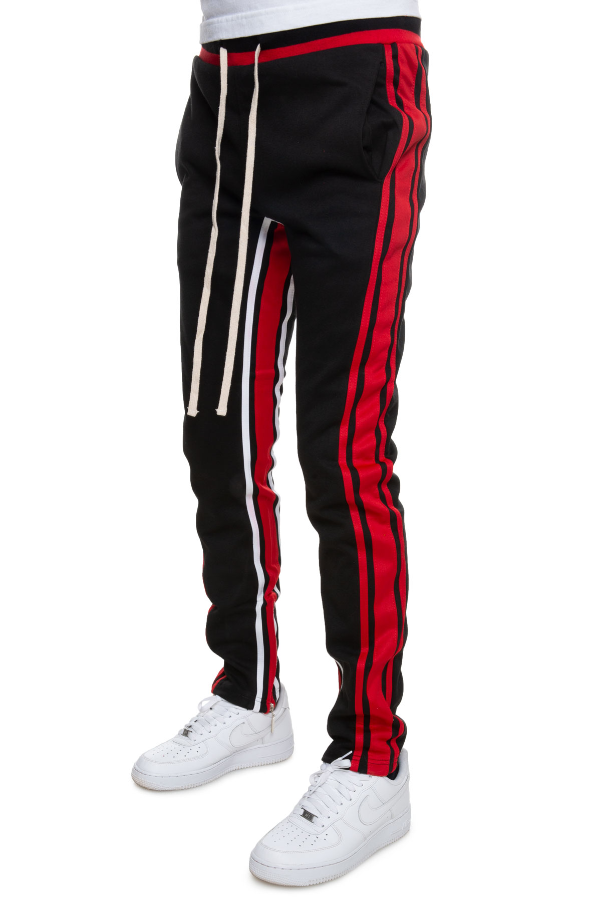 BLACK KEYS Double Stripe Track Pants CLP800 BLKRED Shiekh