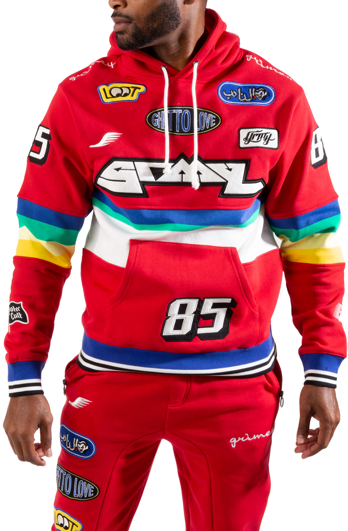 GRIMEY Arch Rival Hoodie KLGCH534RED - Shiekh