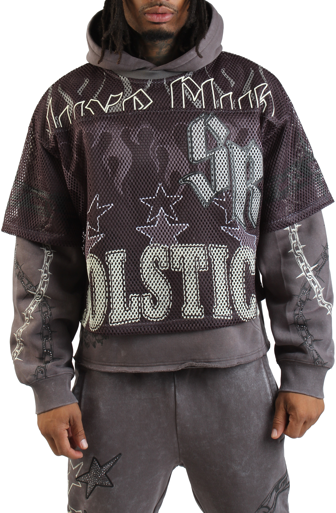 SMOKE RISE Luxe Club Layered Hoodie FO25674SK-TAL - Shiekh SMOKE RISE Luxe Club Layered Hoodie FO25674SK-TAL - Shiekh