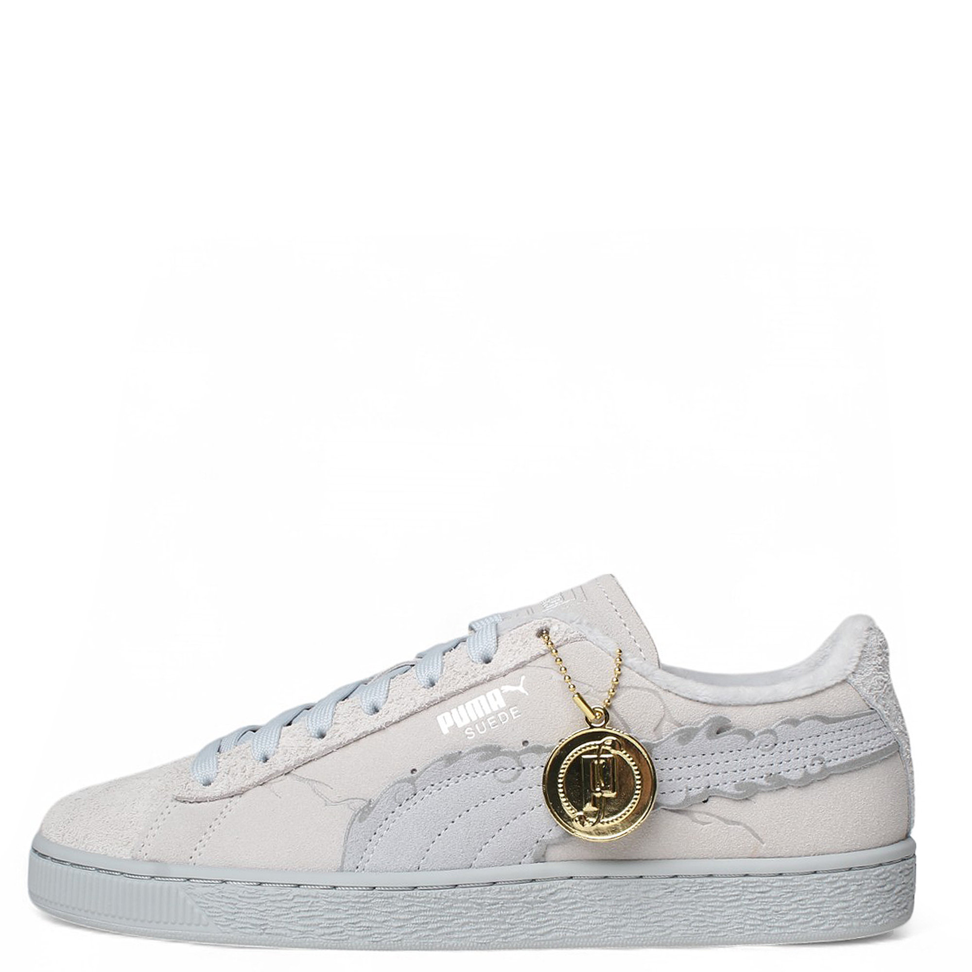 [PUMA]★75周年記念★Capri e Suede_White★男女共用★ PUMA 396524 01 One Piece Suede Straw Hat Luffy Mens