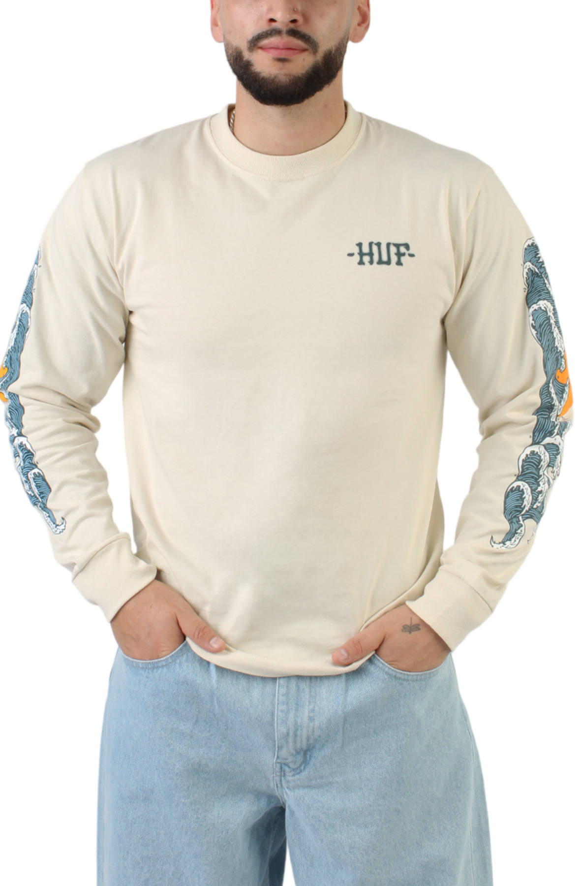 Huf t discount shirt manche longue