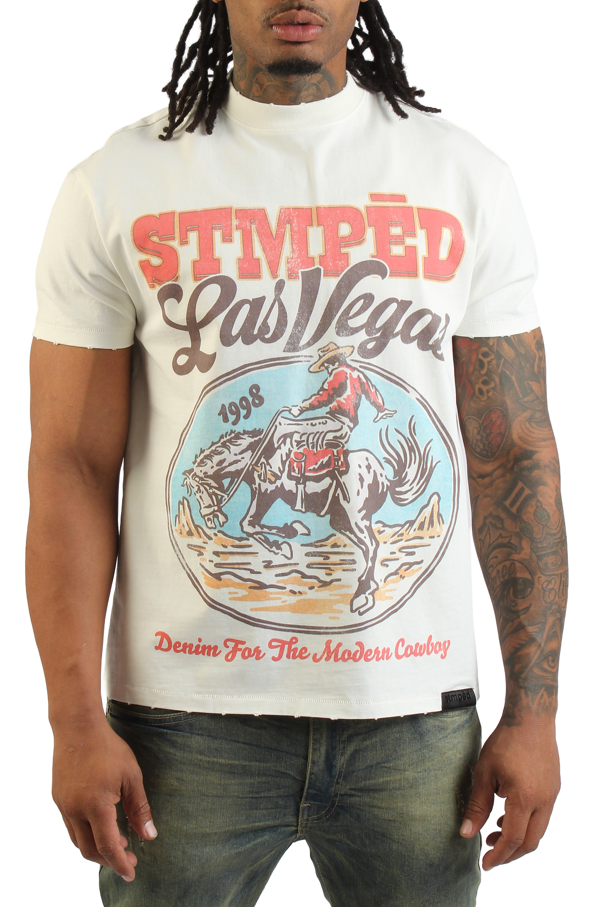Men Western Front T-Shirt White T-shirts 2XL White