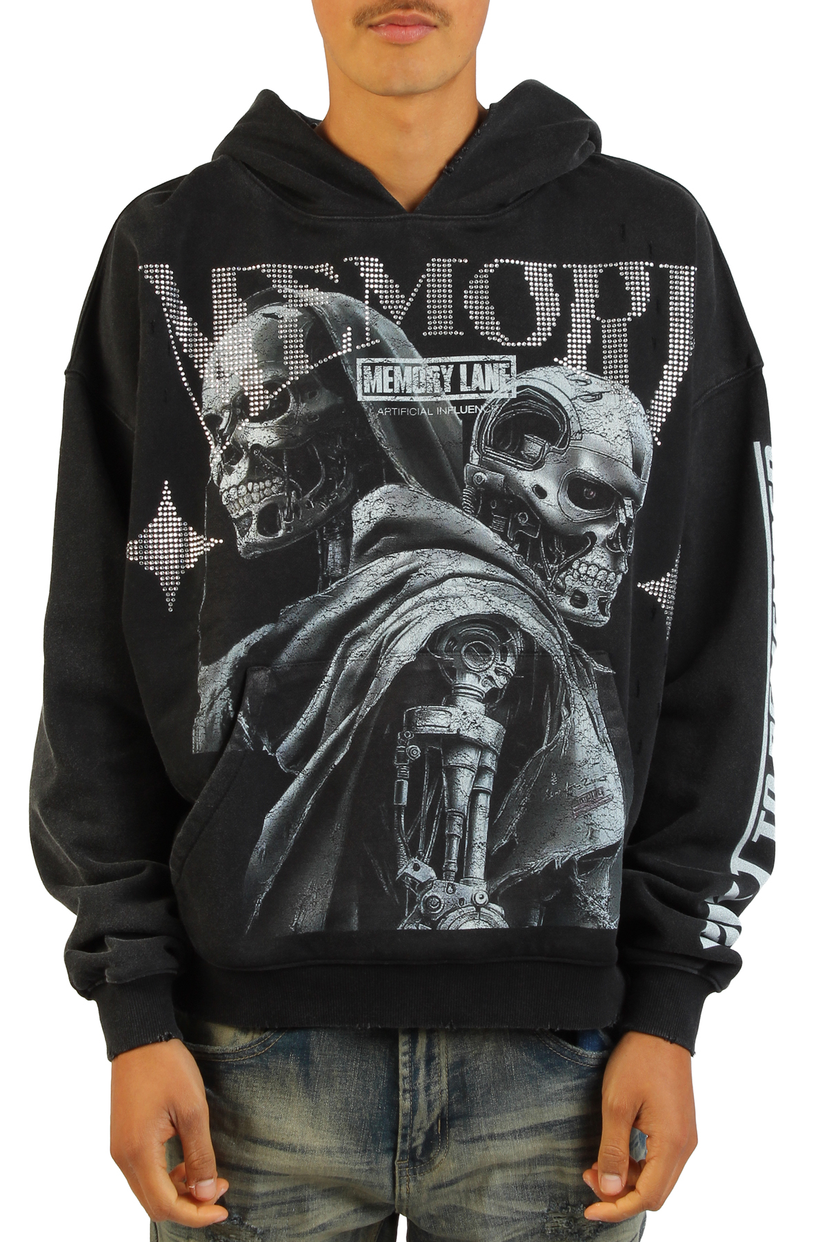 Men Terminus Max V2 Hoodie Vintage Black Hoodies M Vintage Black