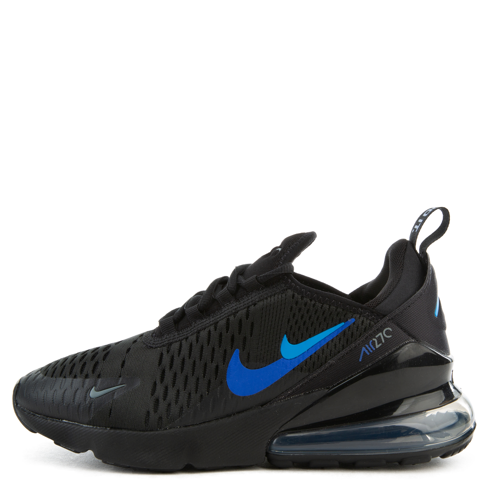 Nike Boys Air Max 270 - Shoes Black/Blue Lightning/White Size 07.0