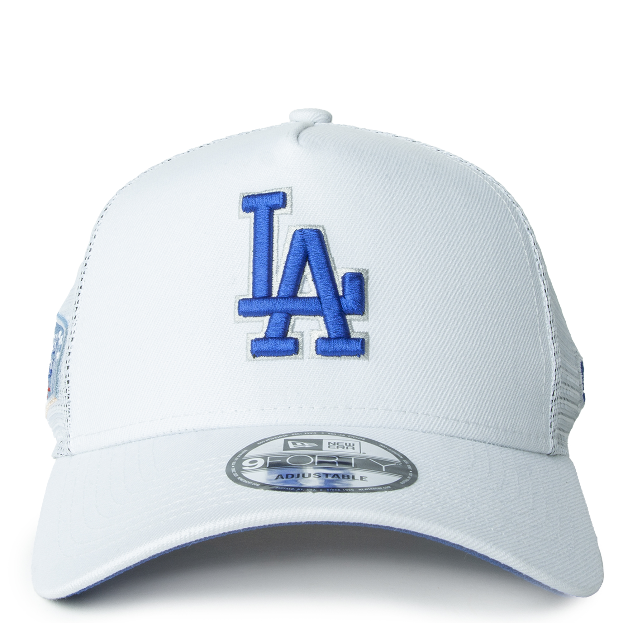 New Era Caps Tri Blend Dodgers Tee Gray/Blu/Wht