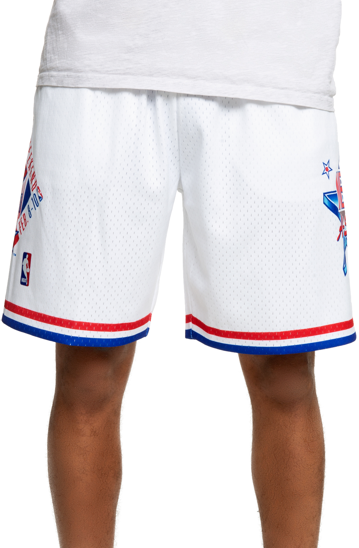 Mitchell and Ness NBA 1991 East All-Star Basketball Shorts Mens White 