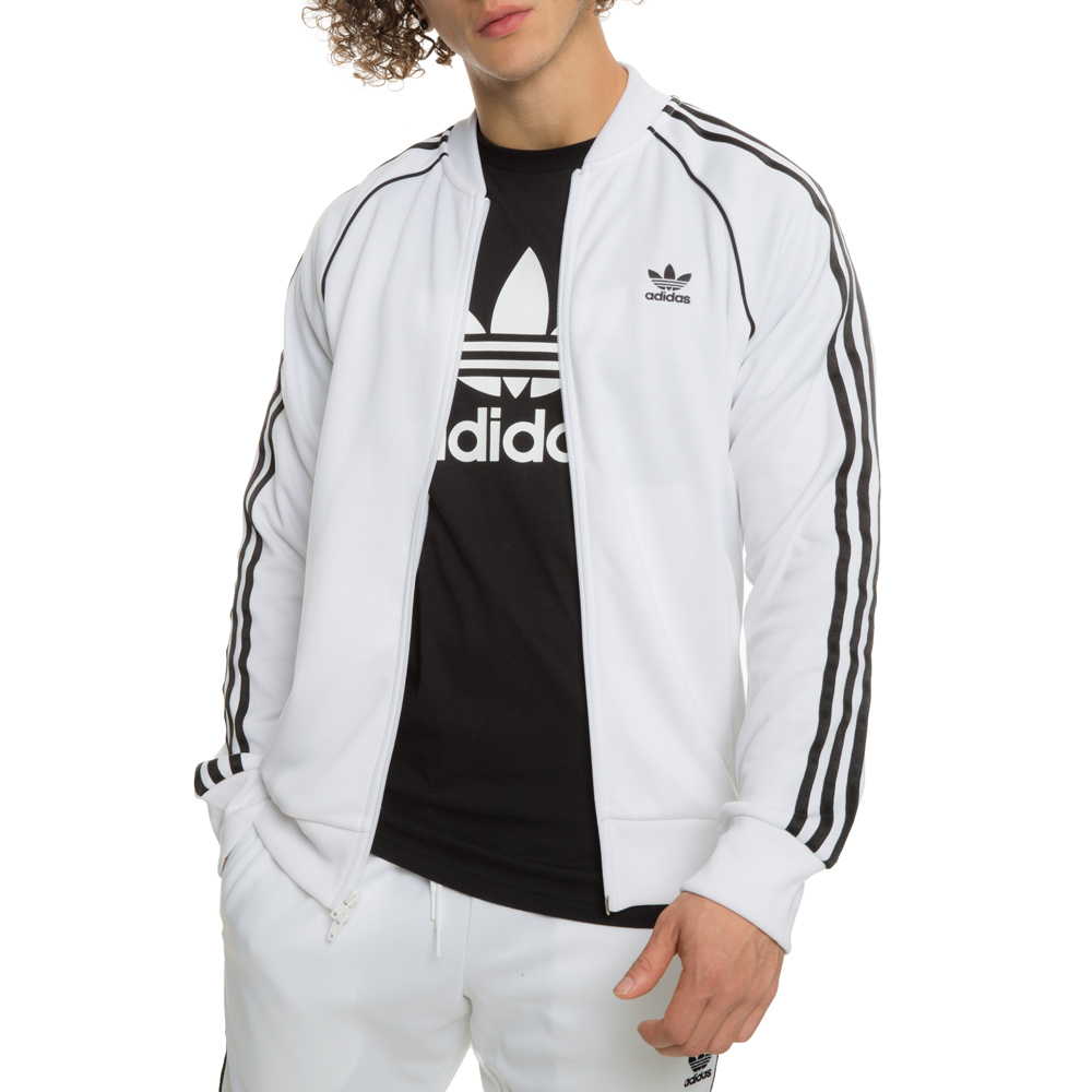 adidas superstar jacket black and white