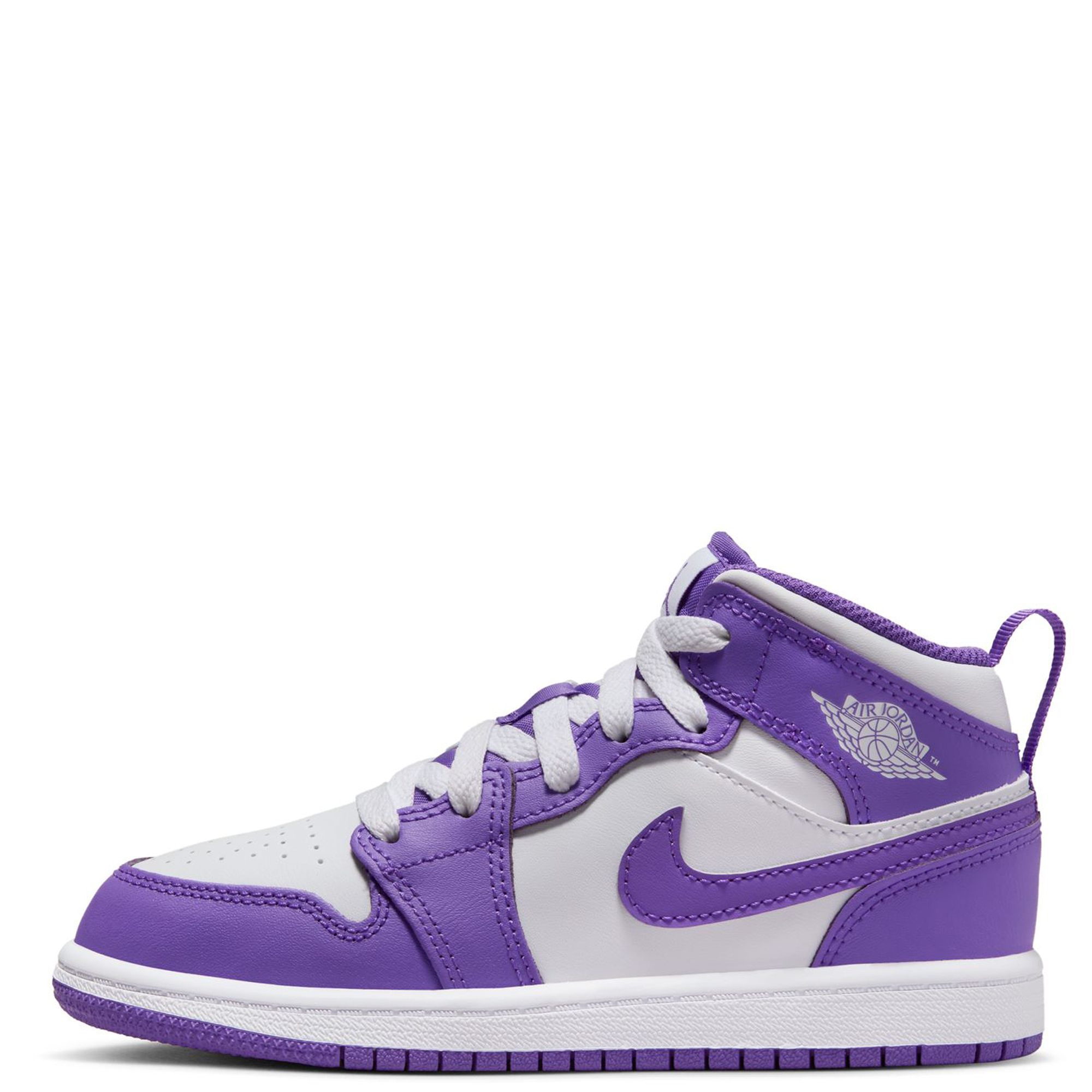 Purple and sale white jordans 219