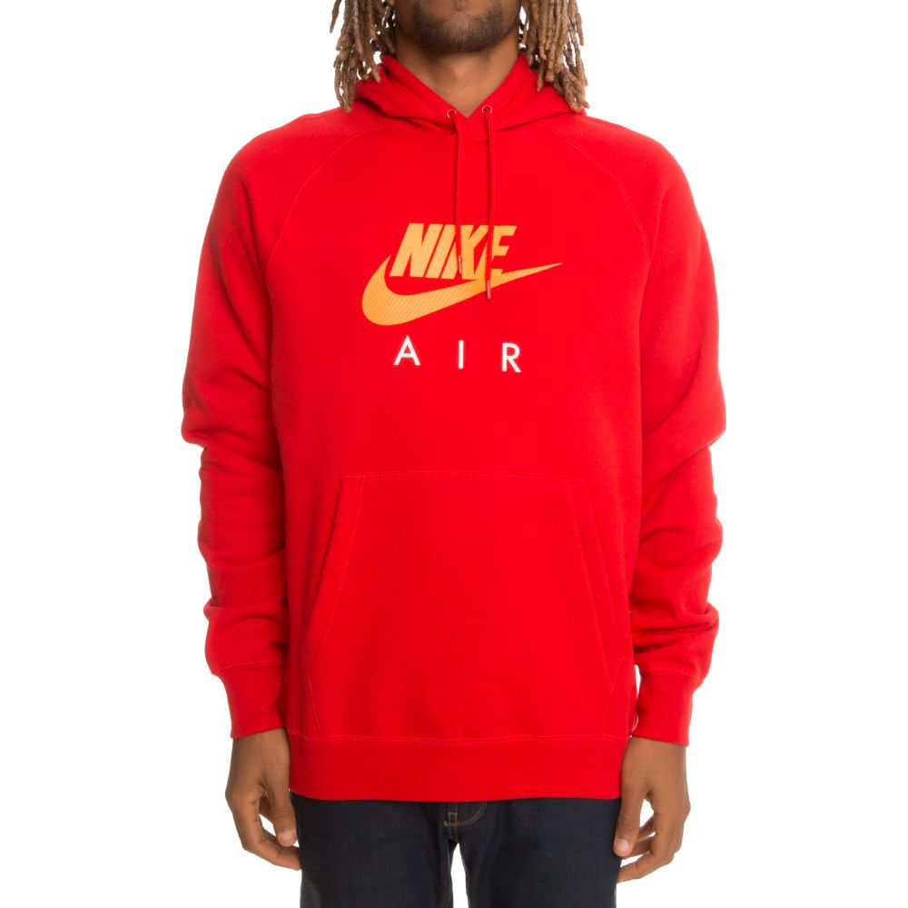 nike red and white sweatshirt