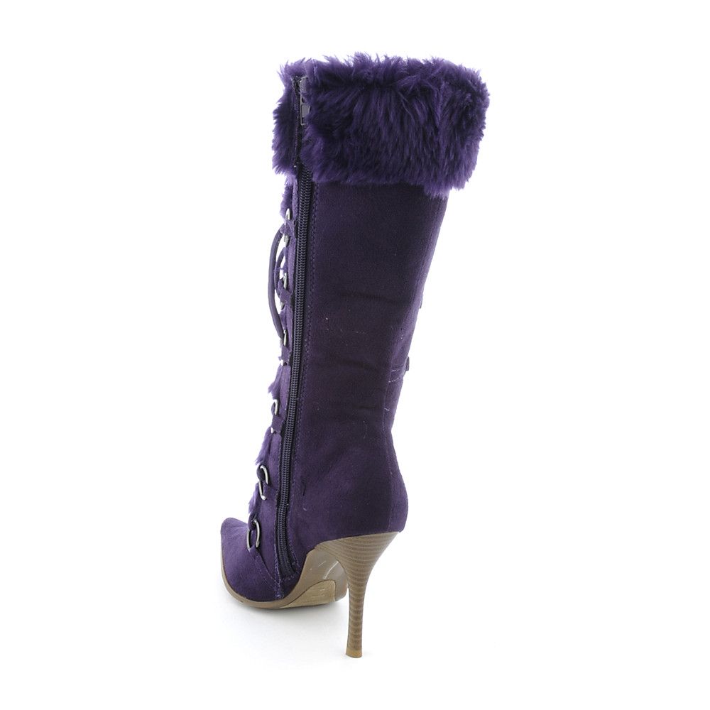 high fur boots