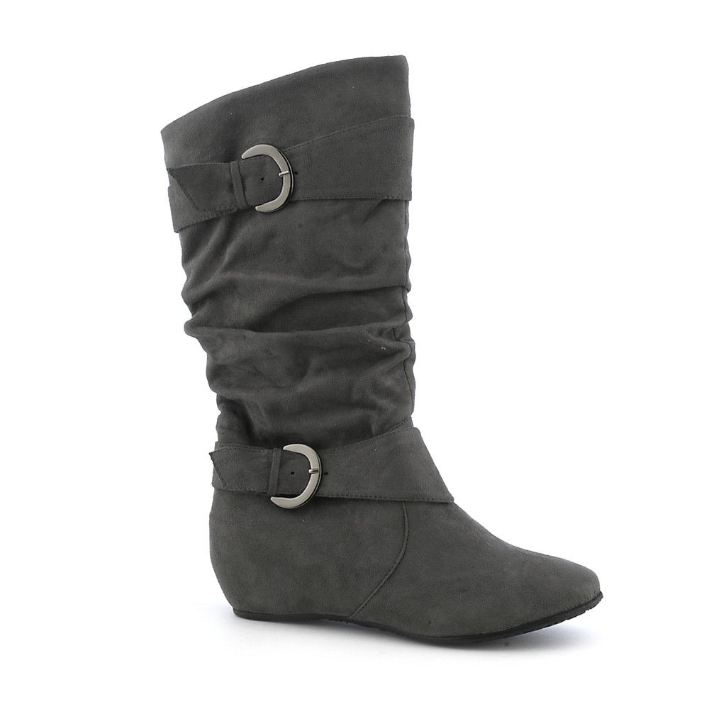 womens suede calf length boots