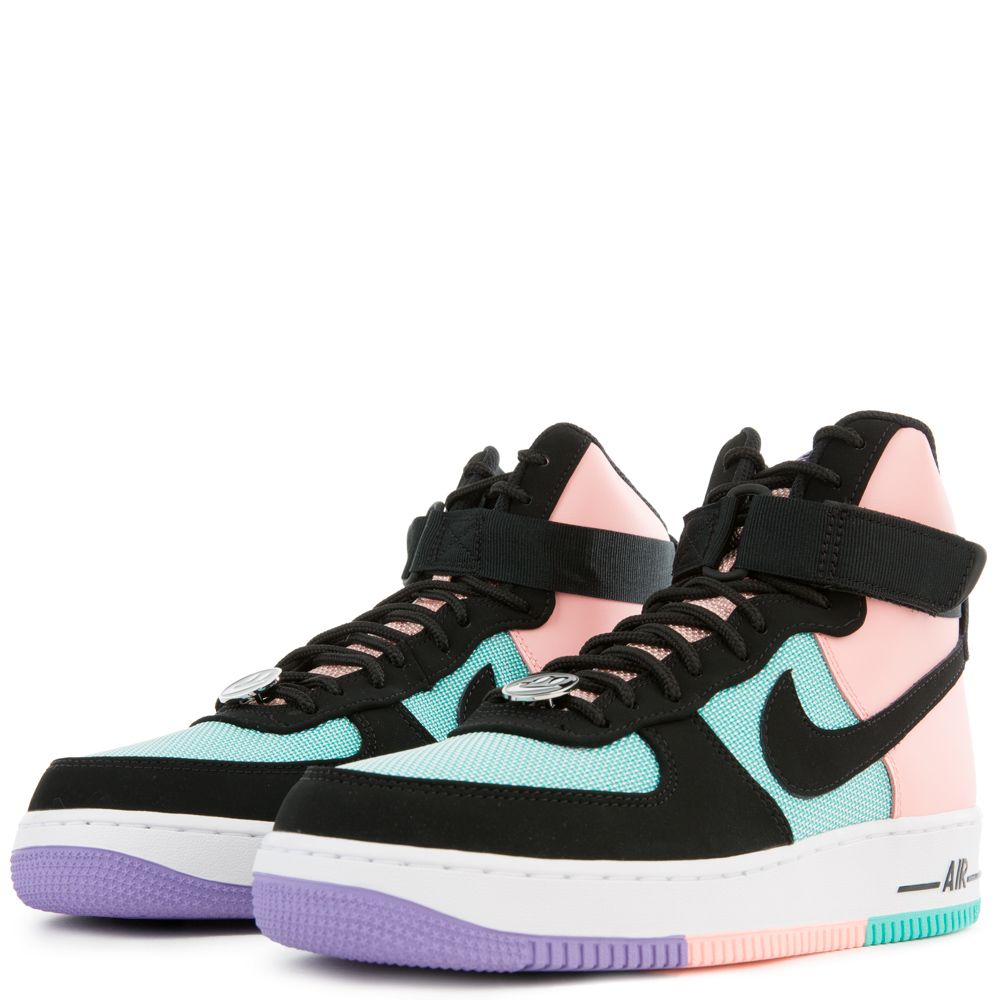 AIR FORCE 1 HIGH '07 LV8 HYPER JADE/BLACK-BLEACHED CORAL AIR FORCE 1 HIGH '07 LV8 HYPER JADE/BLACK-BLEACHED CORAL