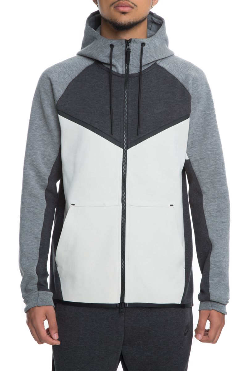 nike tech fleece hoodie light bone