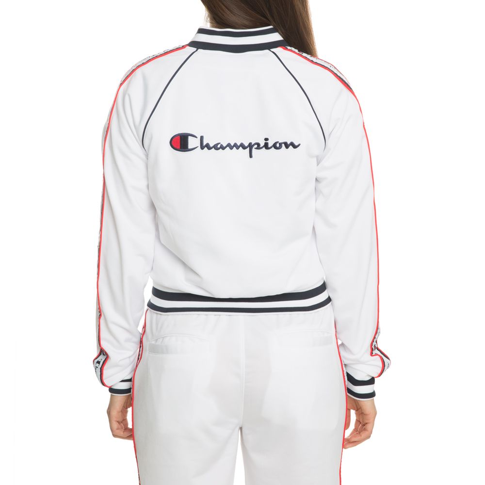 WOMEN'S CHAMPION TRACK JACKET WHITE