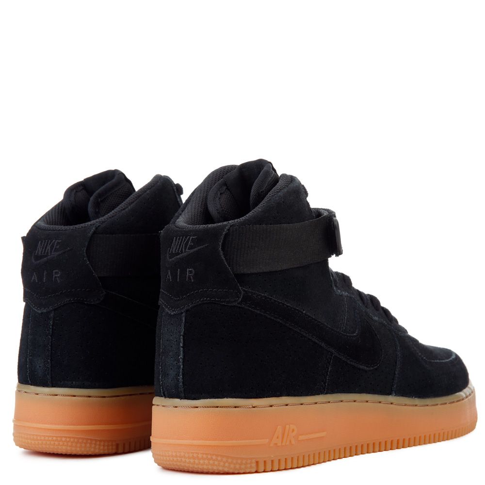 air force 1 high black gum bottom