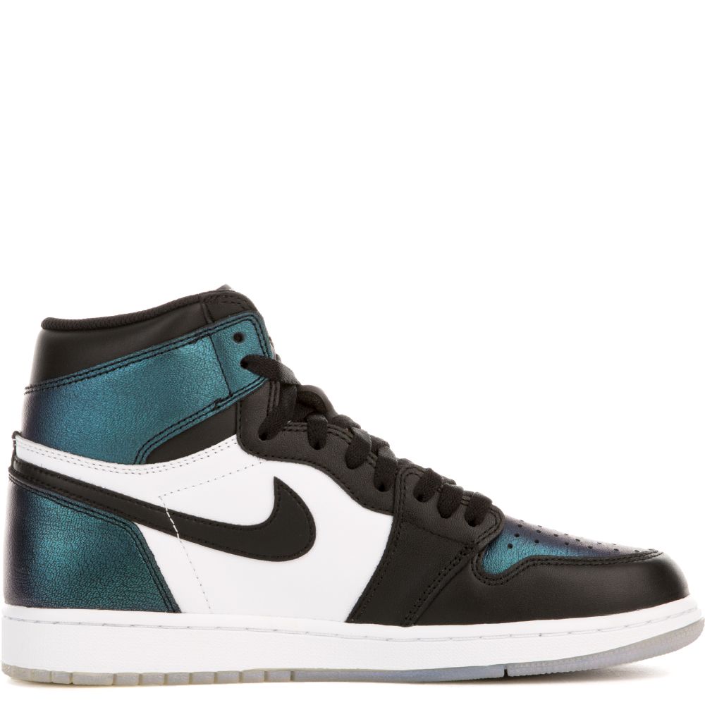 black and silver jordan 1