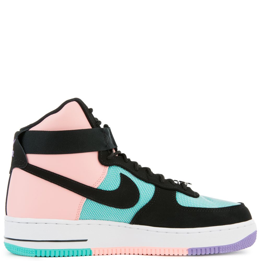 AIR FORCE 1 HIGH '07 LV8 HYPER JADE/BLACK-BLEACHED CORAL AIR FORCE 1 HIGH '07 LV8 HYPER JADE/BLACK-BLEACHED CORAL