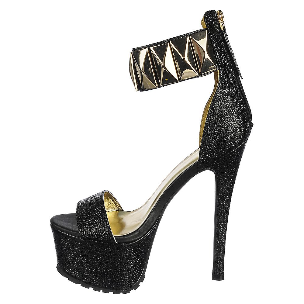 Women's Rage High Heel Platform Shoe Black