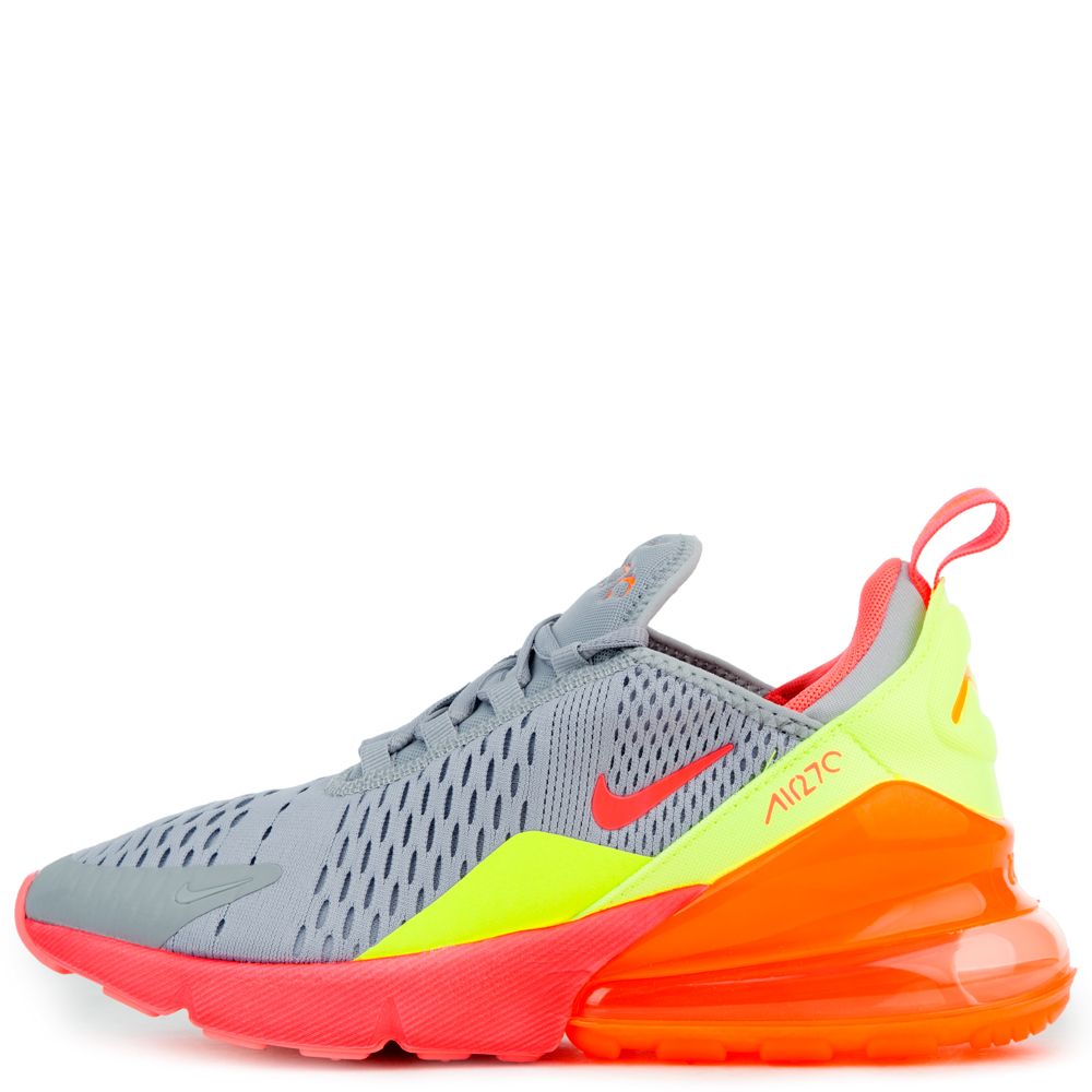 NIKE AIR MAX 270 (GS) WOLF GREY/HOT PUNCH-TOTAL ORANGE