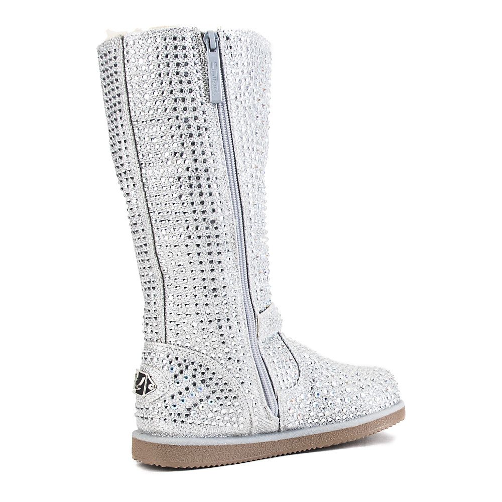 ladies silver booties