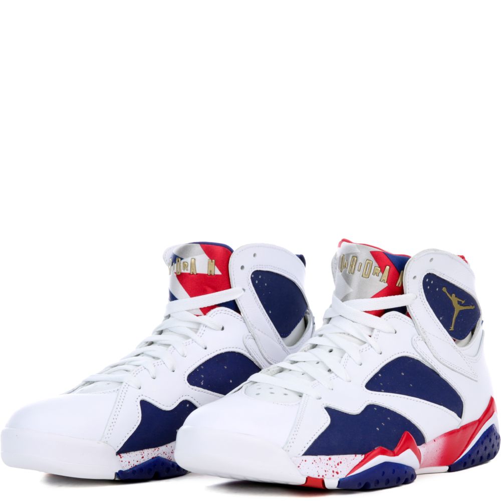 All 100+ Images jordan retro 7 red white and blue Superb